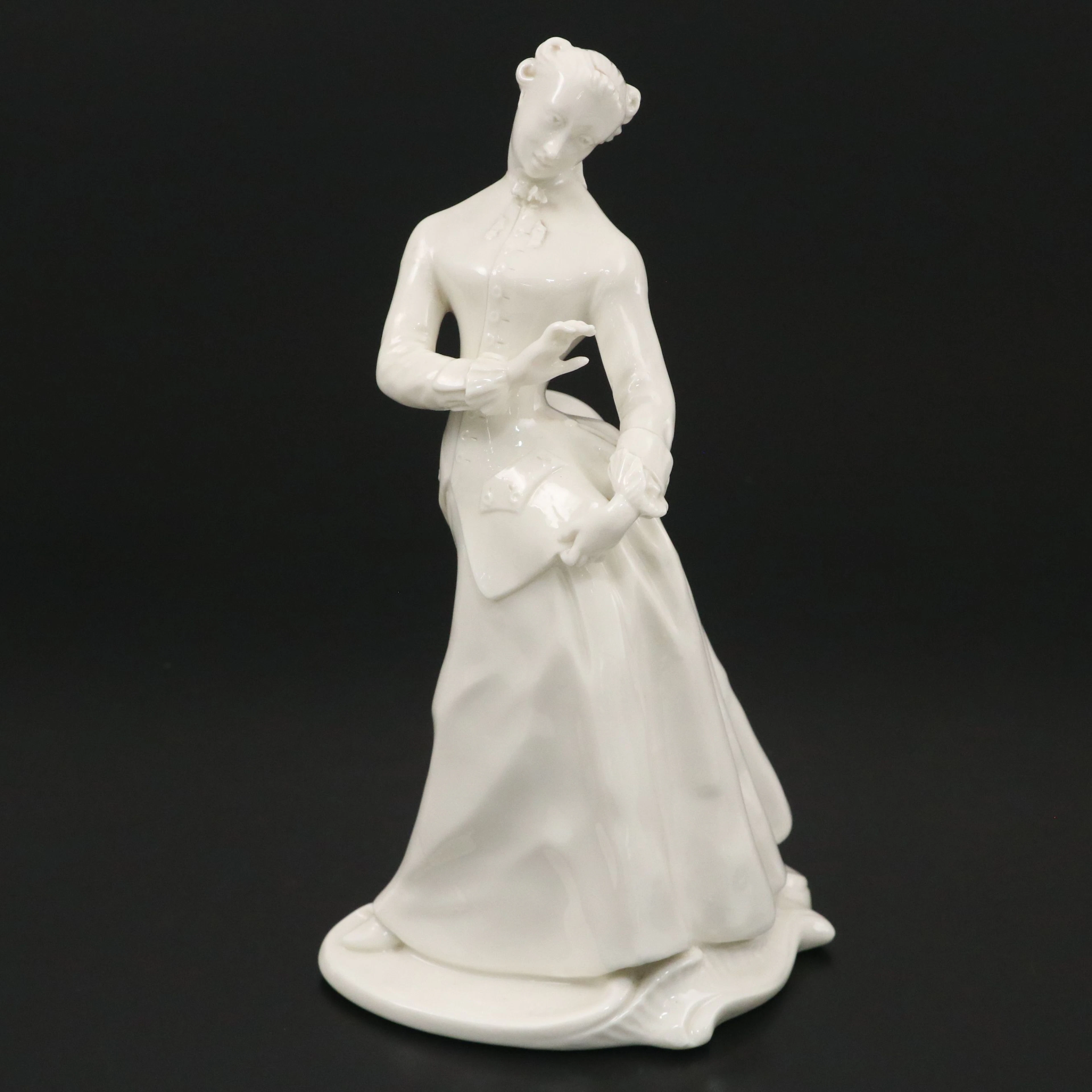 Antique Nymphenburg Porcelain Figure of Julia from the Commedia dell'Arte