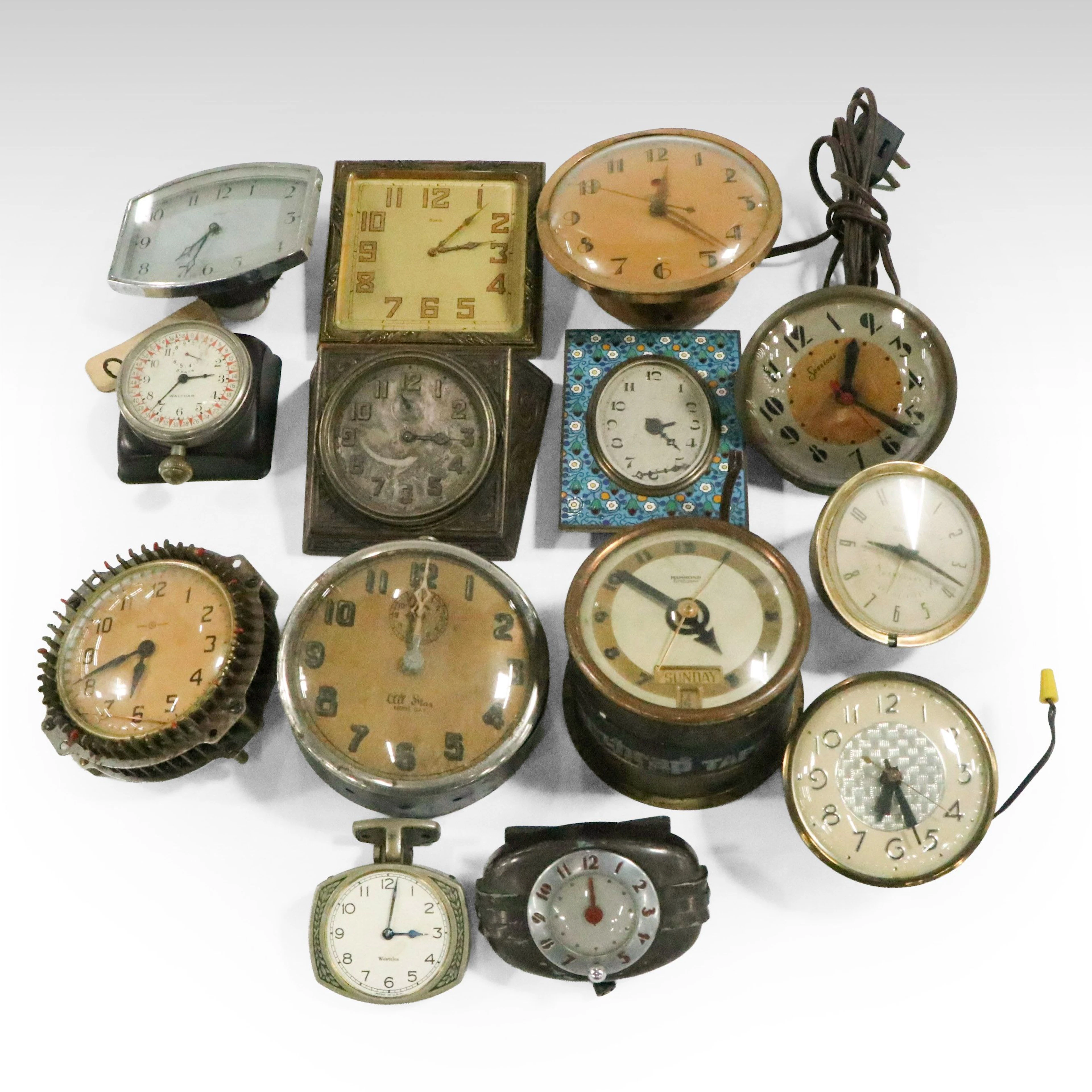 Westclox, Hammond, Sessions, General Electric and More Vintage Clocks
