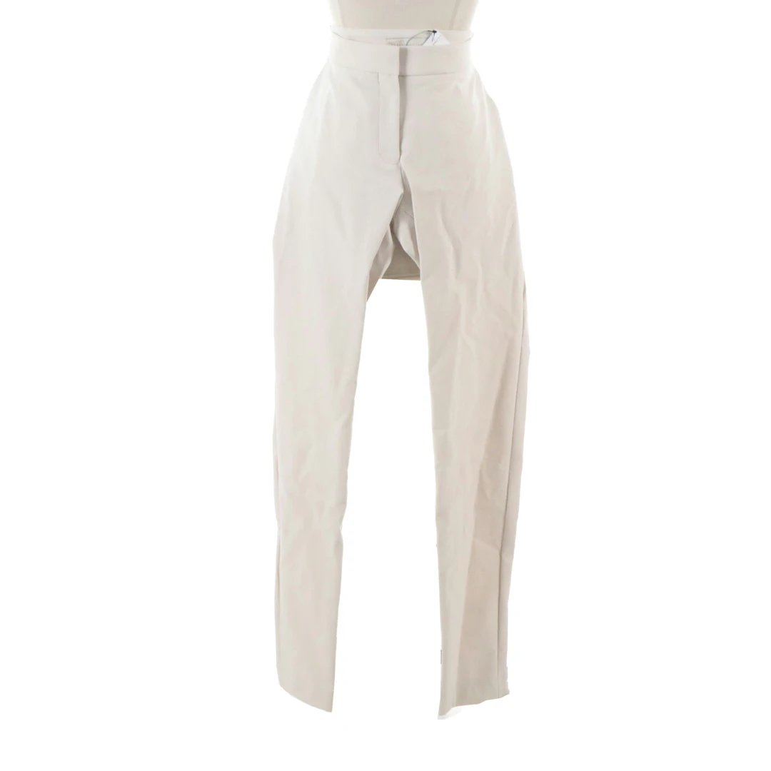 Stella McCartney Flat-Front Pants in Gesso with Tags