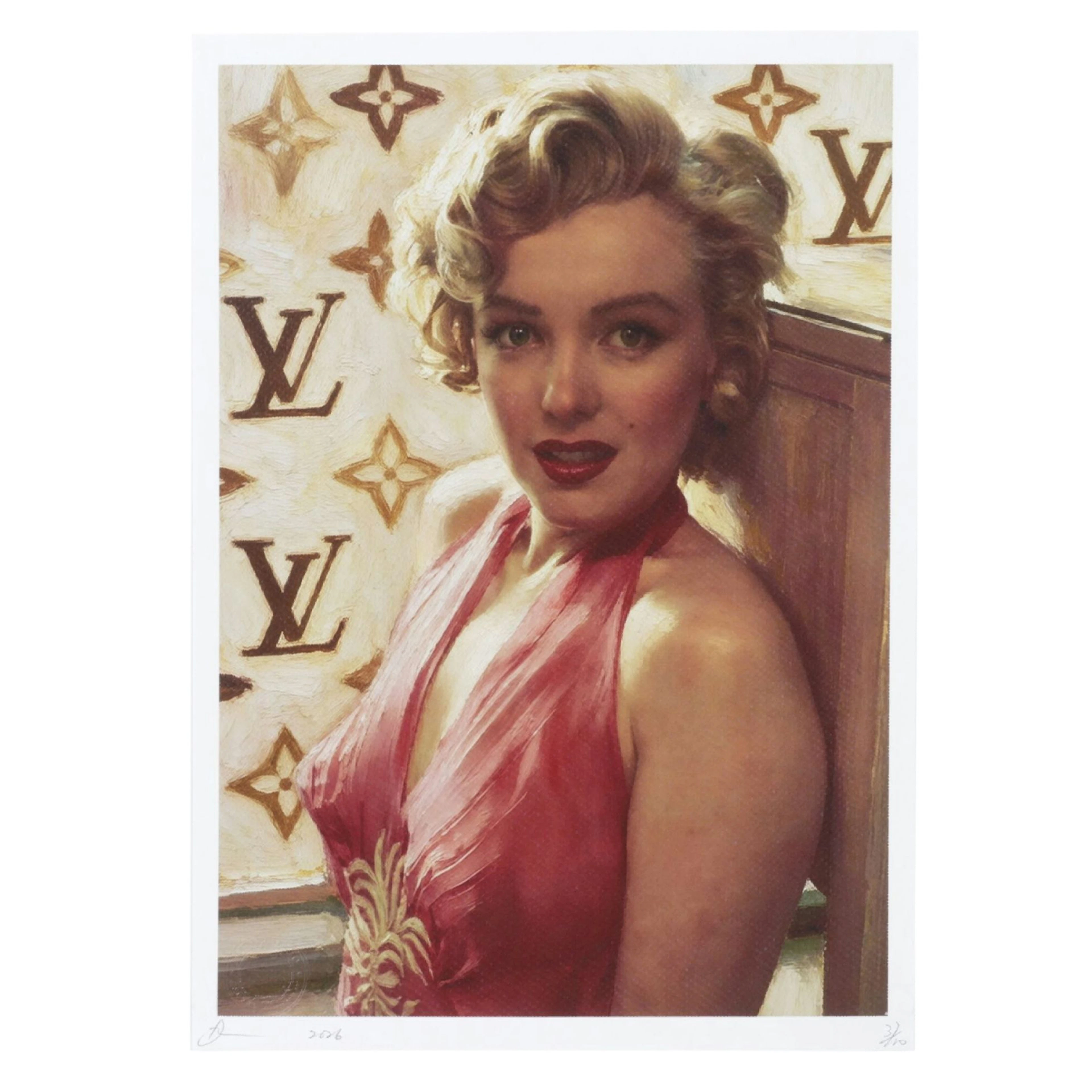 Death NYC Pop Art Graphic Print Homage to Marilyn Monroe x Louis Vuitton, 2026