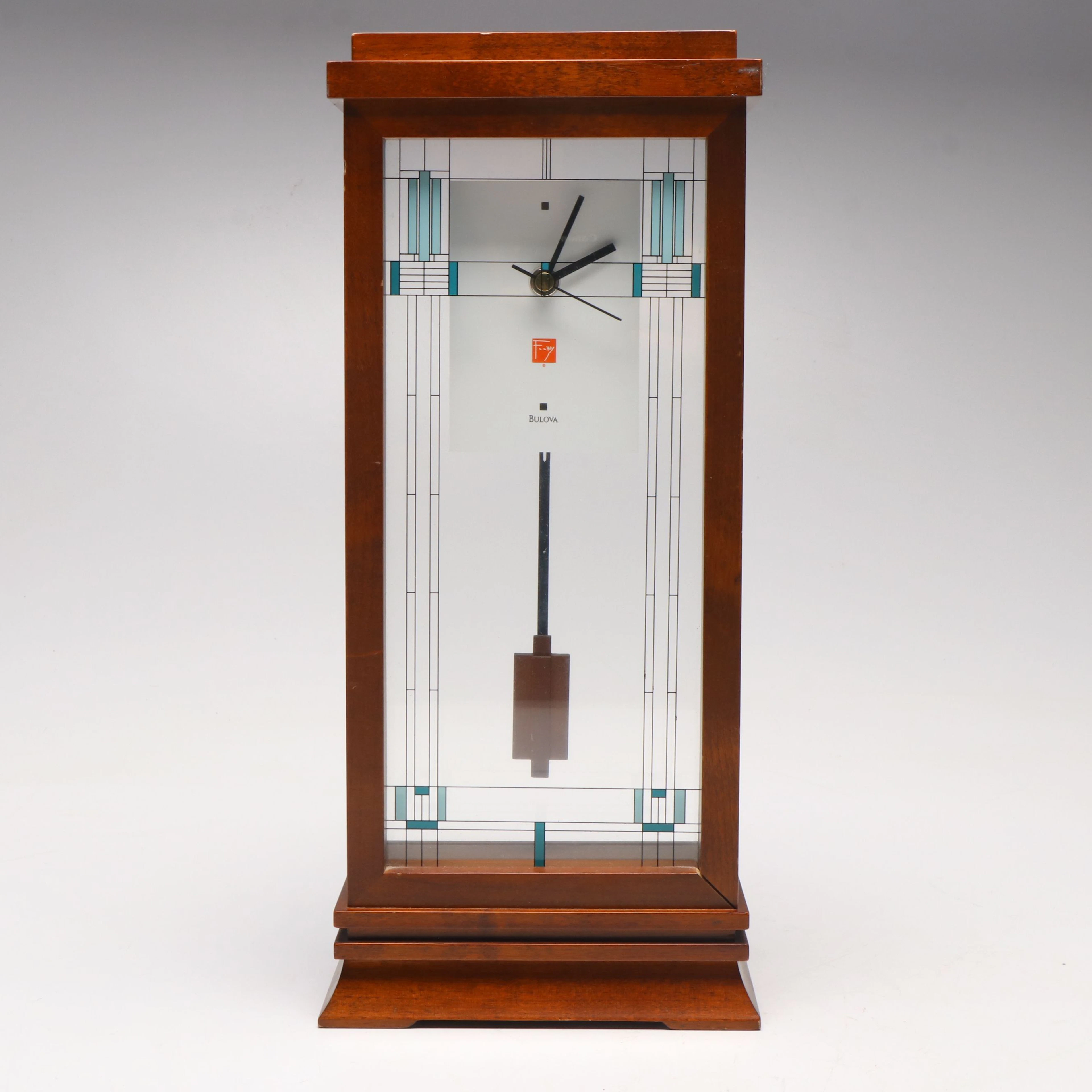 Bulova Frank Lloyd Wright Wooden Mantel Clock