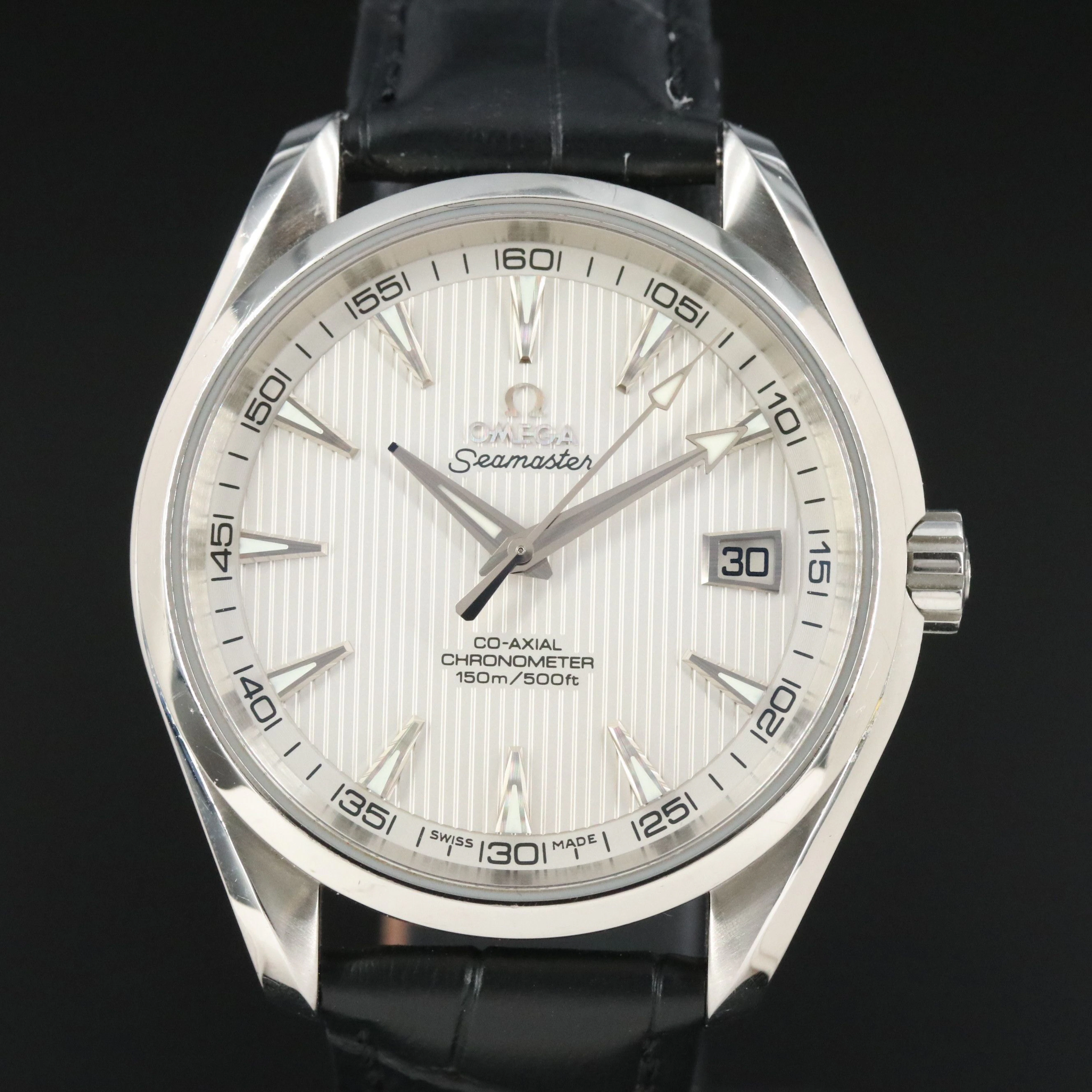 Omega Seamaster "Teak Dial" Aqua Terra 41.5mm Automatic Watch c.2008