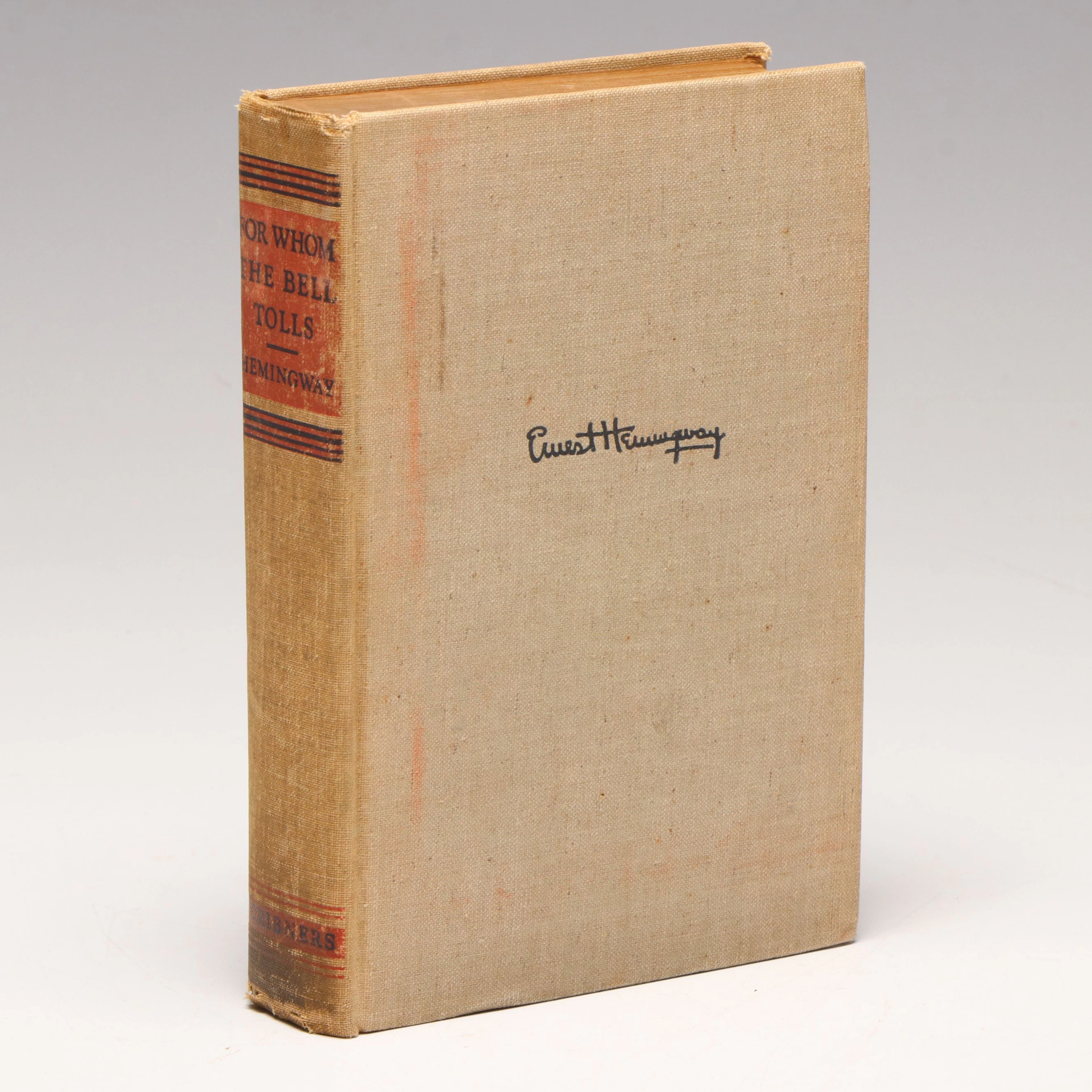 First Printing "For Whom the Bell Tolls" by Ernest Hemingway, 1940