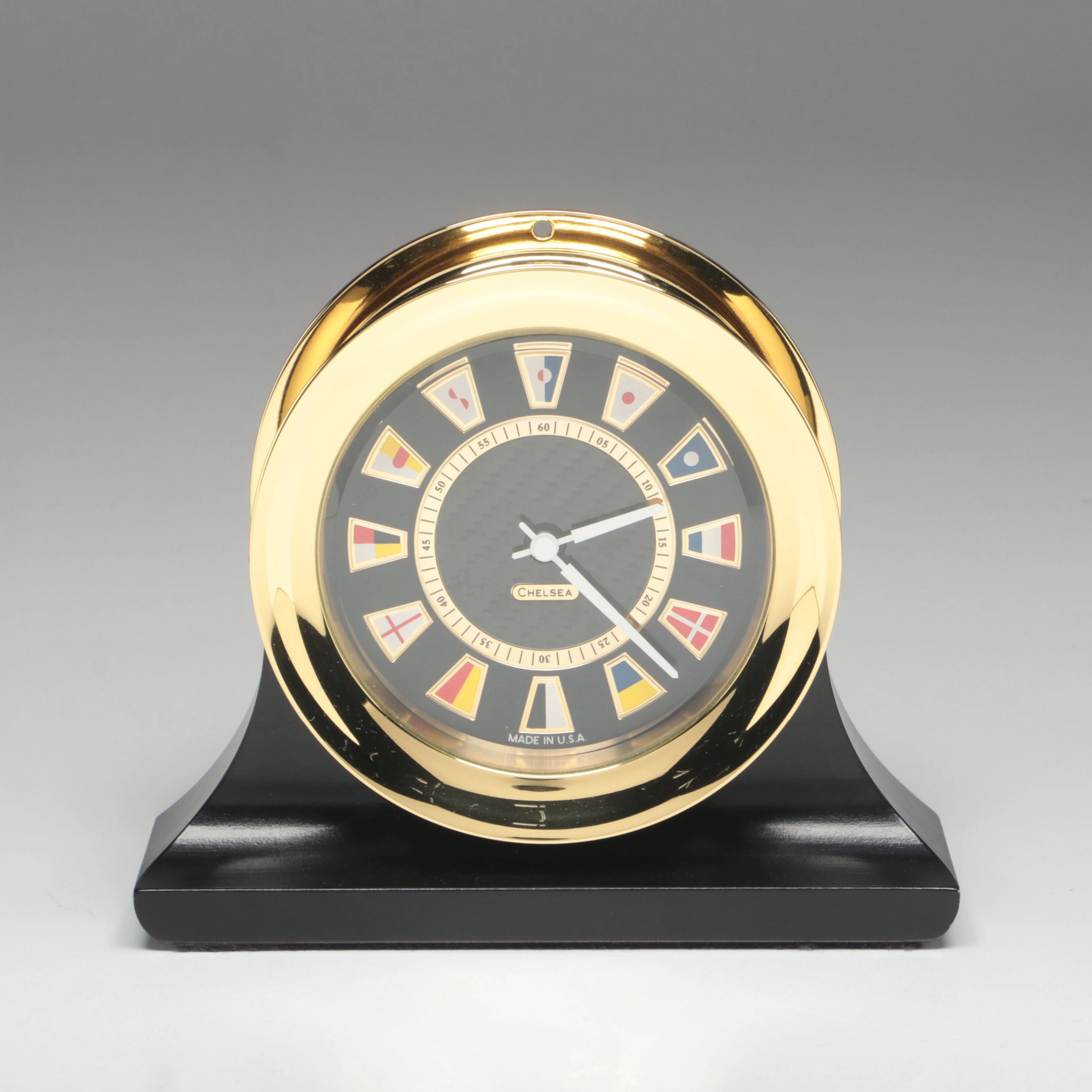 Chelsea Clock Co. Marine Flag Nautical Clock
