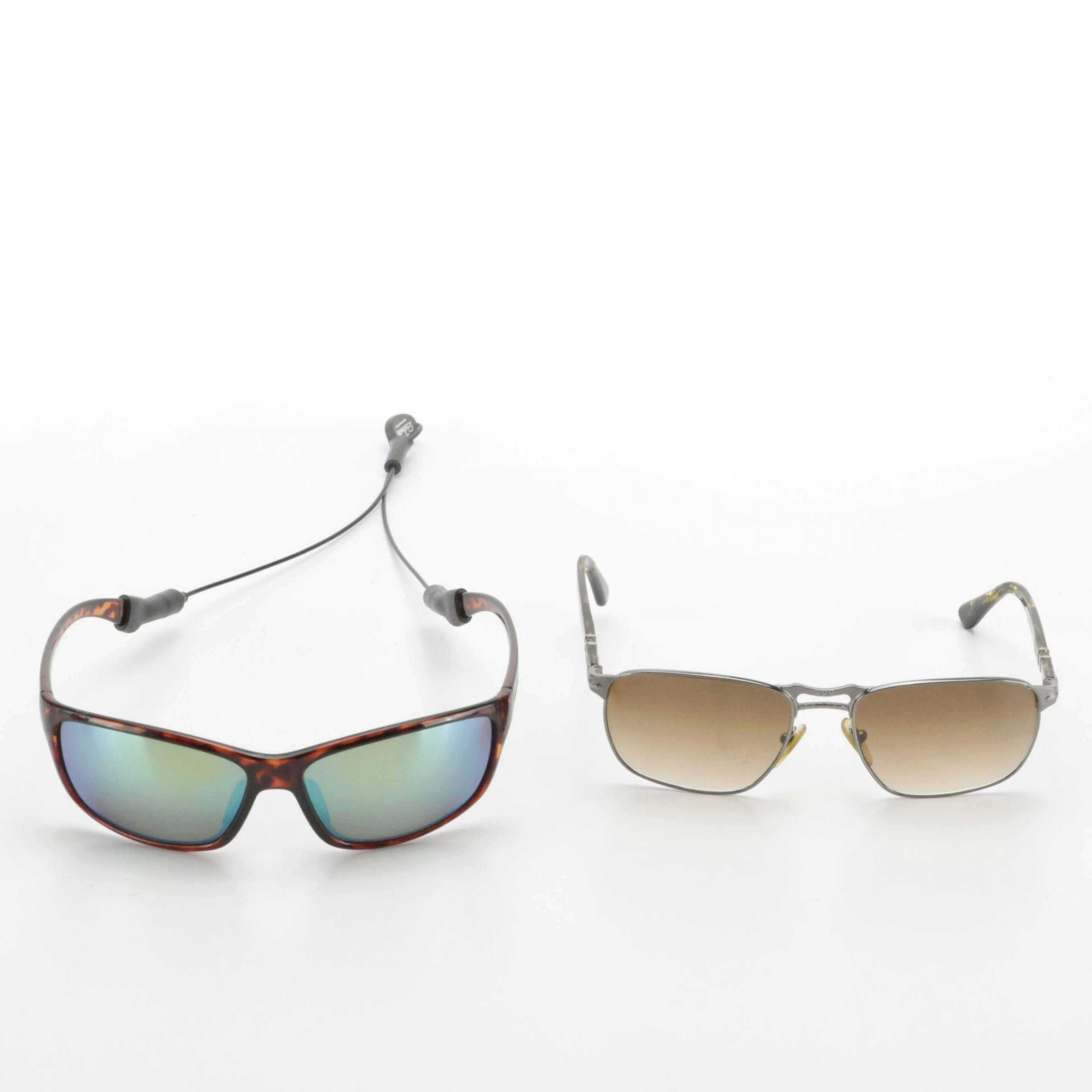 Suncloud by Polaroid Sentry Polarized and Persol Square Framed Sunglasses