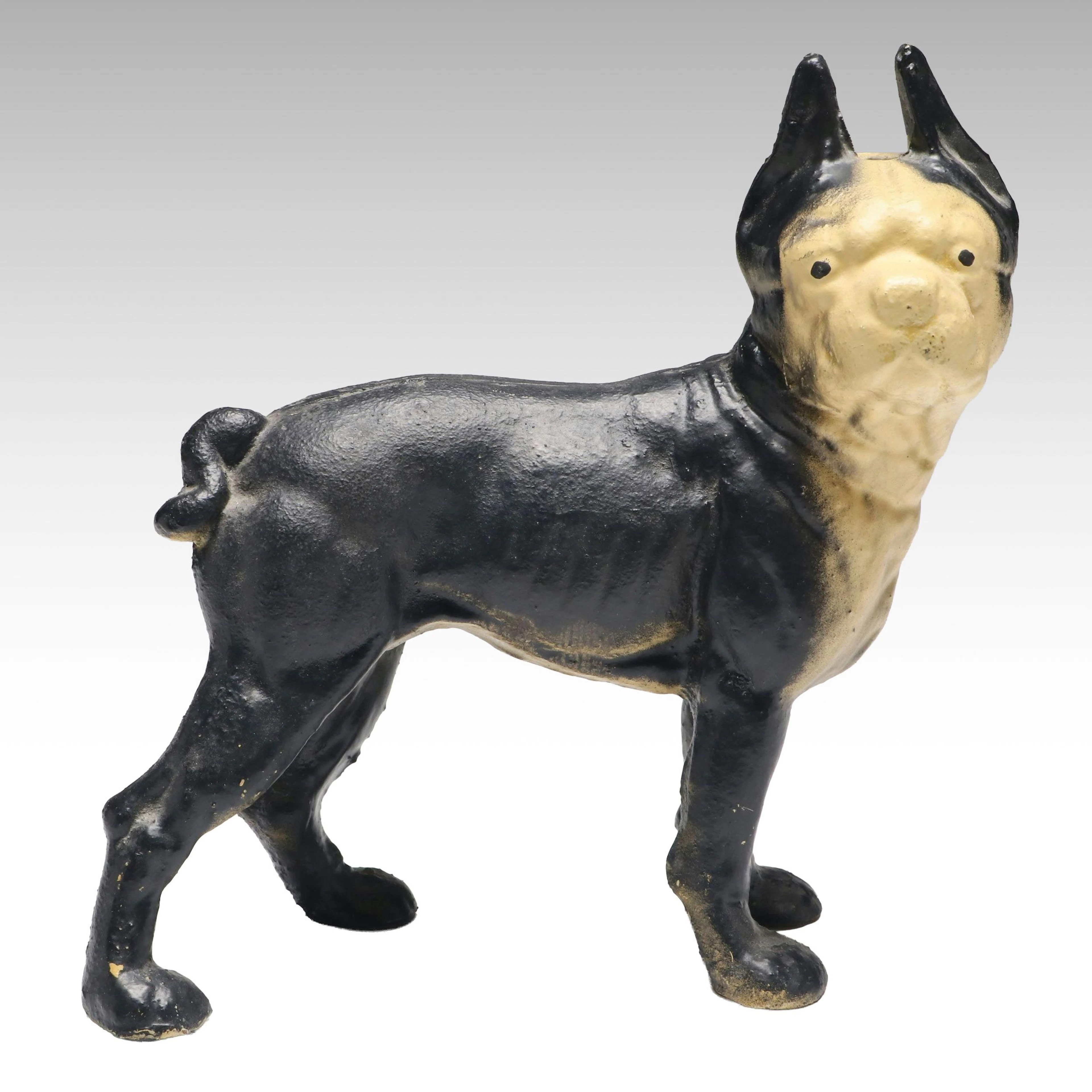 Boston Terrier Cast Iron Doorstop, Vintage