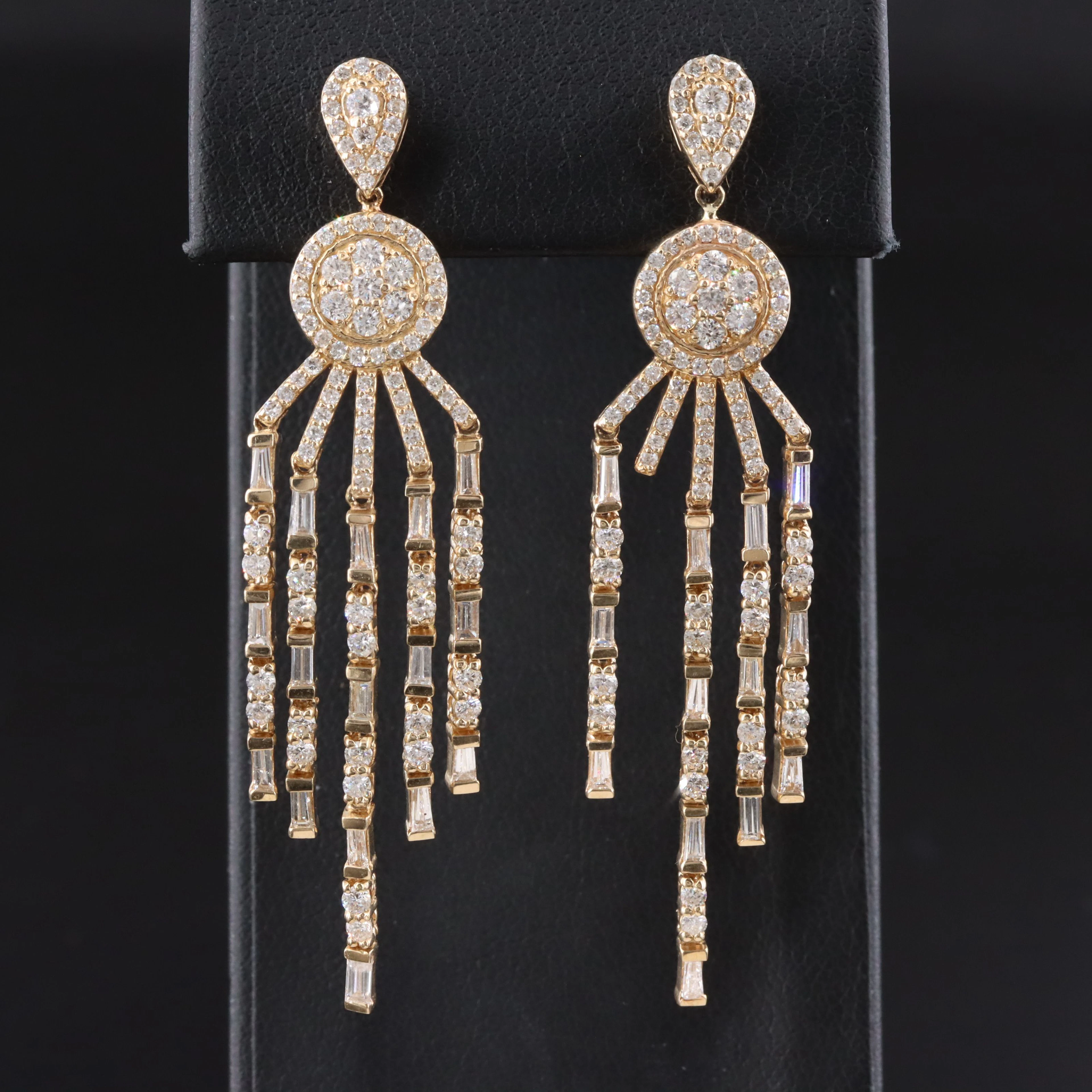 EFFY 14K 3.15 CTW Diamond Fringe Earrings
