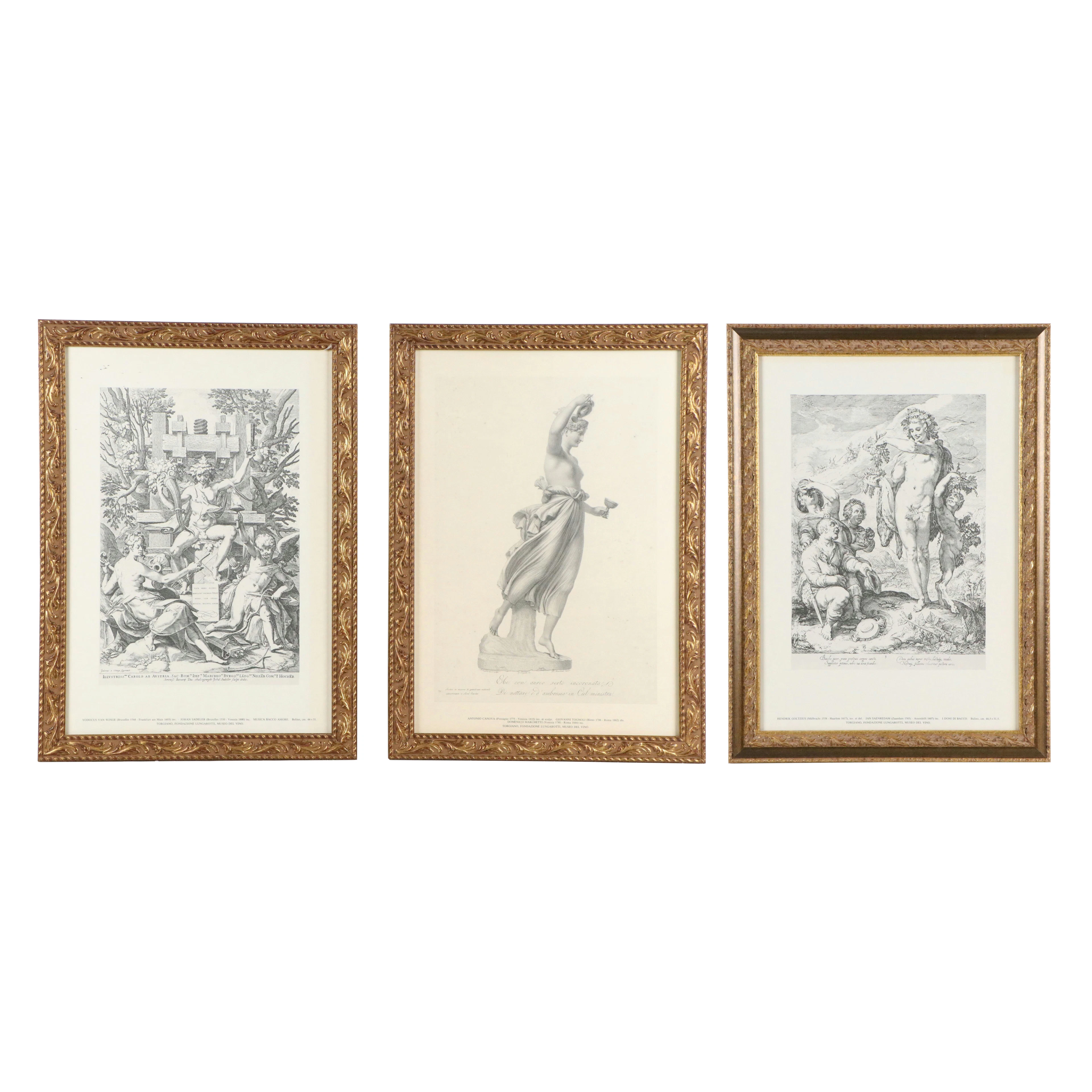 Halftones of Greek and Roman Mythological Figures