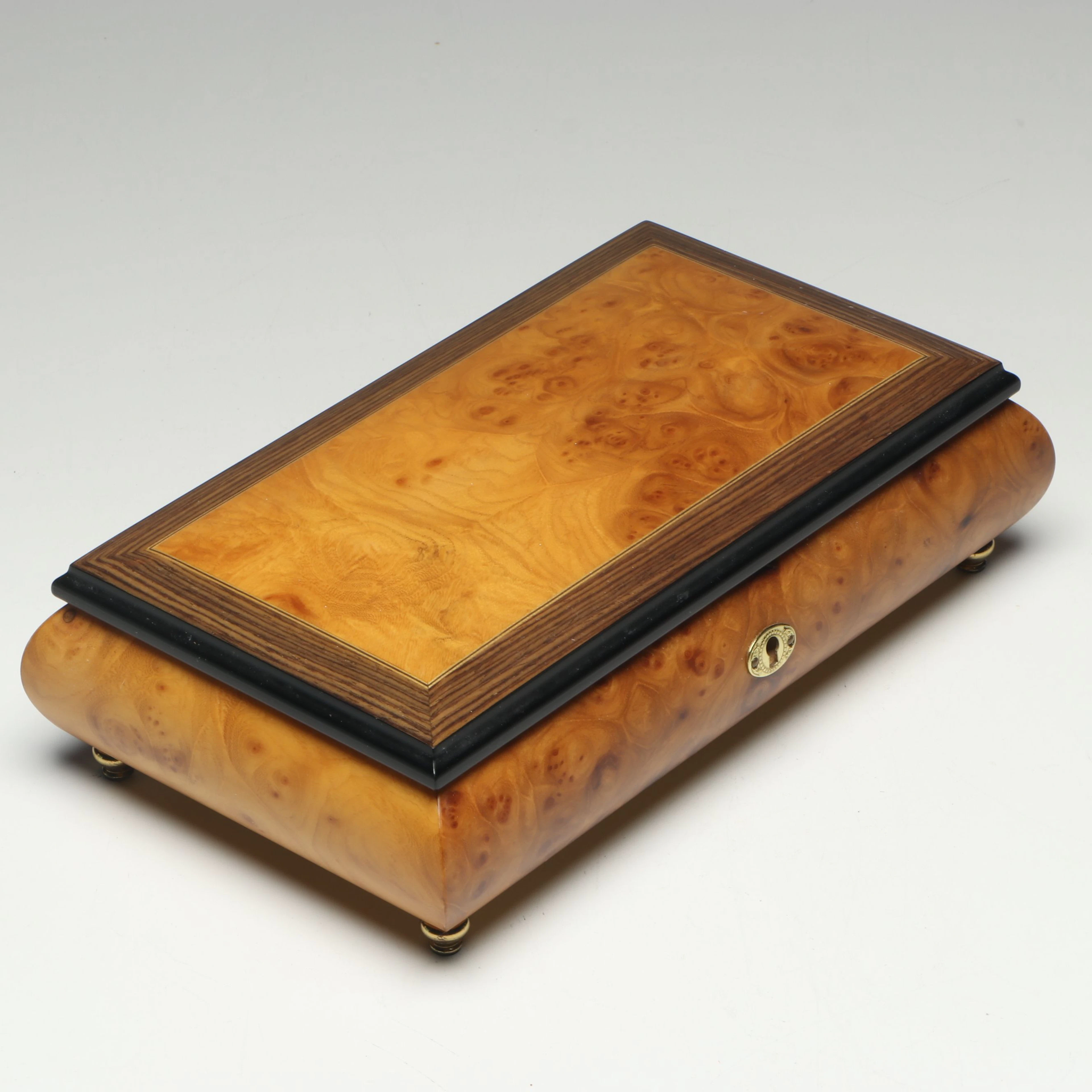 Reuge Music Italian Burlwood and Rosewood Music Box