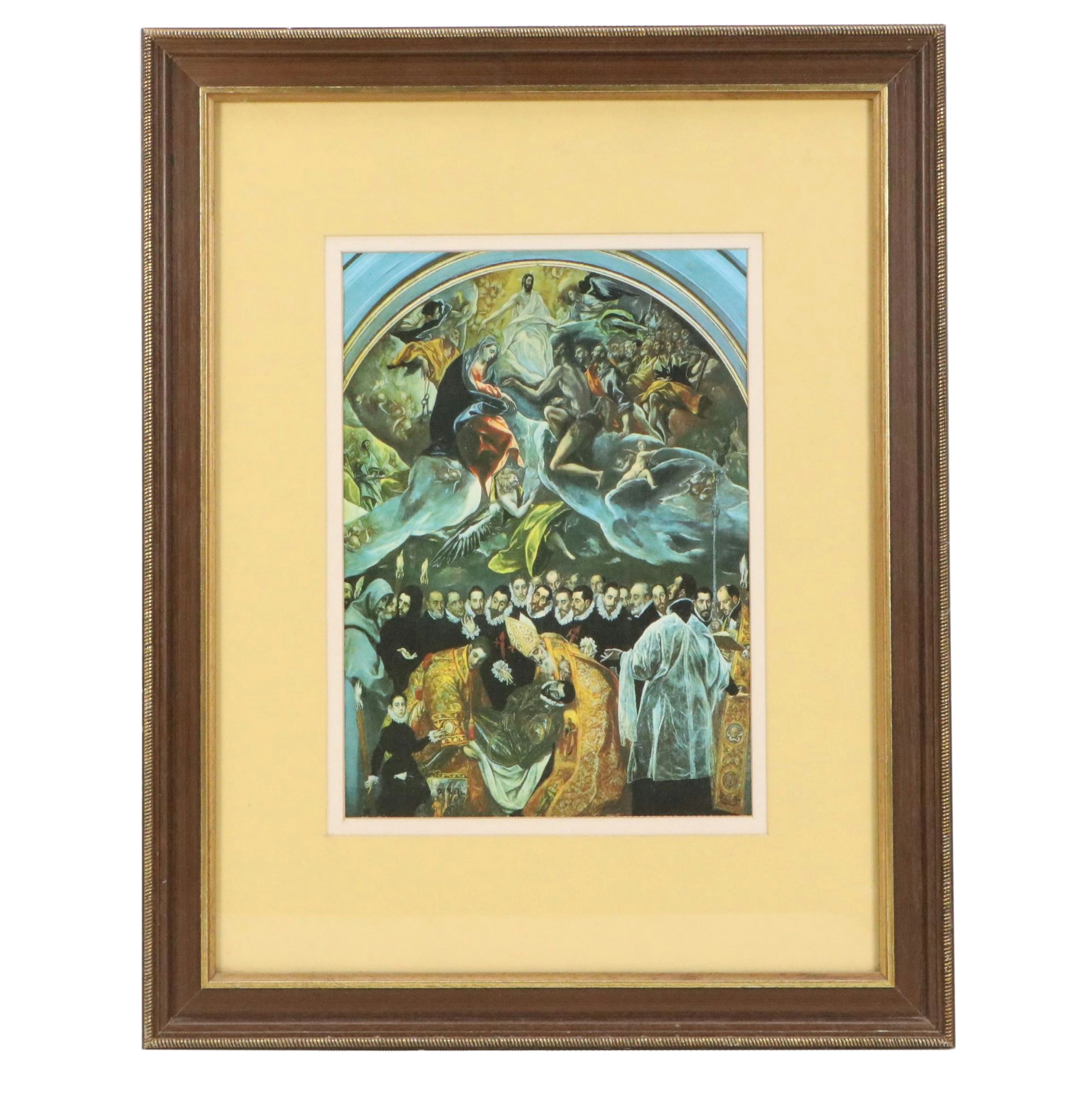 Offset Lithograph After El Greco "The Burial of Count Orgaz"