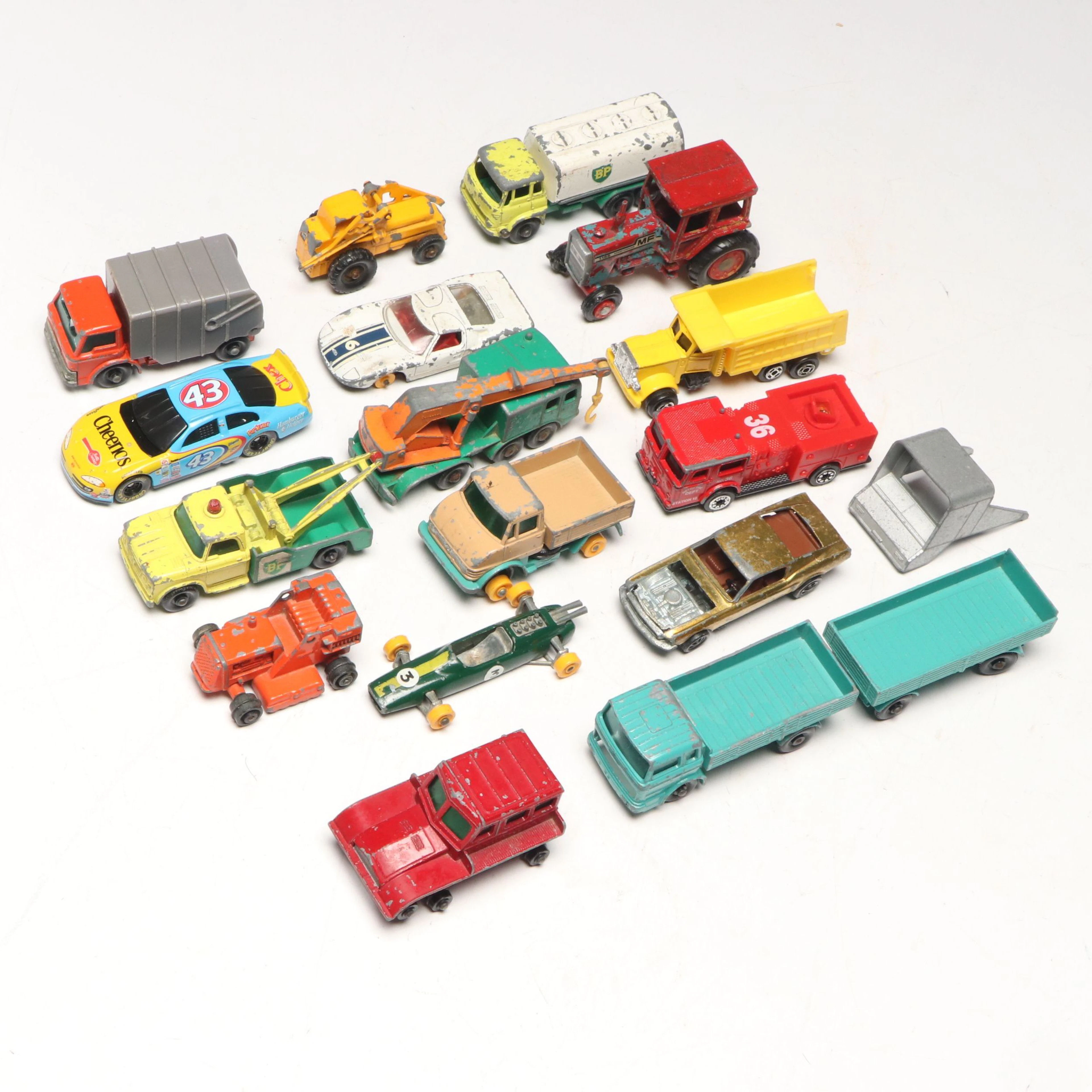 Lesney, Hot Wheels with Other Toy Cars Featuring "Mercedes Truck"