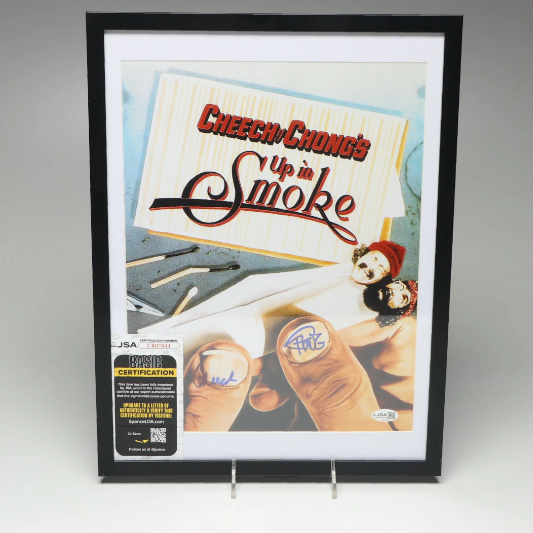 Cheech and Chong Signed “Up In Smoke” Movie Print, JSA