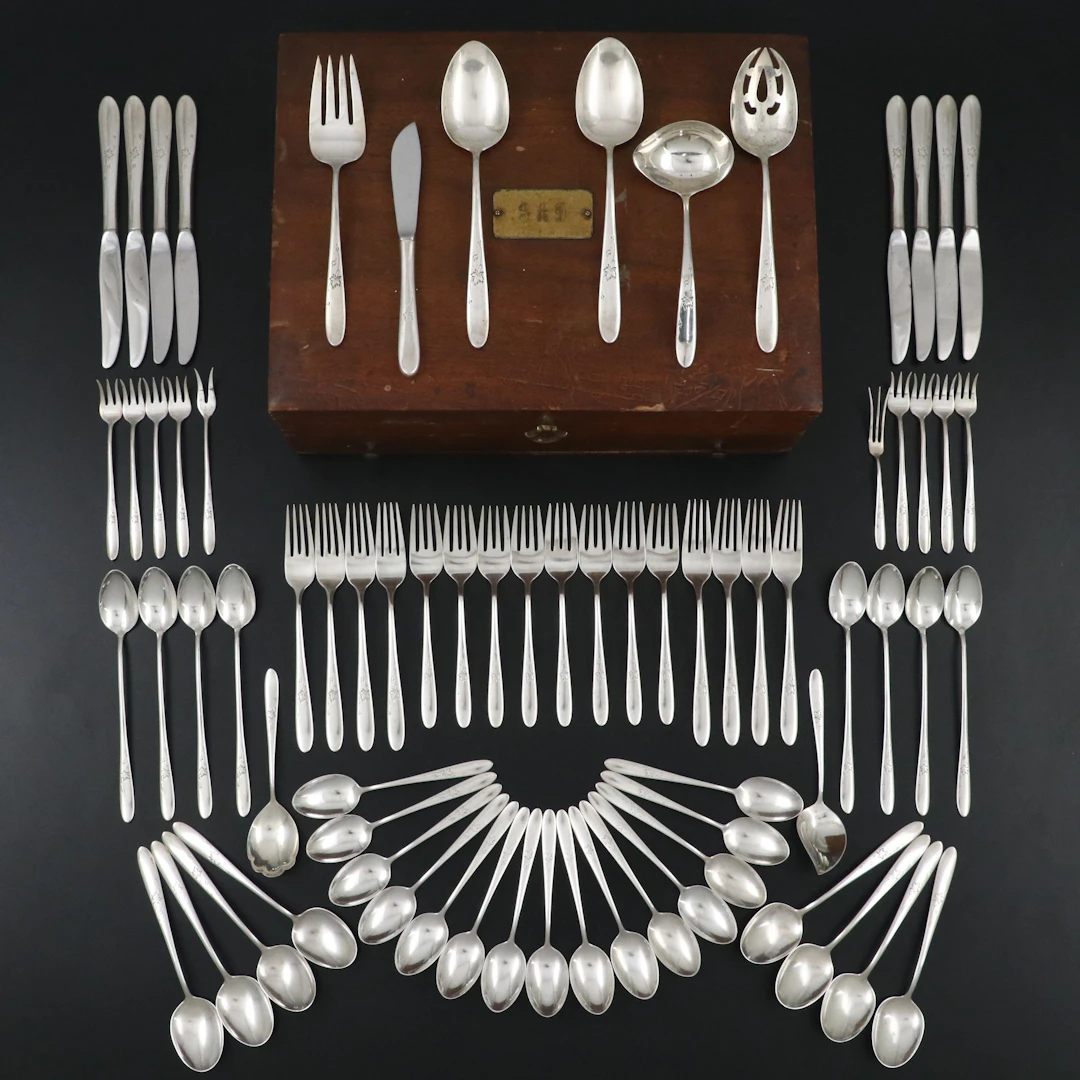Reed & Barton "Autumn Leaves" Sterling Silver Flatware, 1957-2005