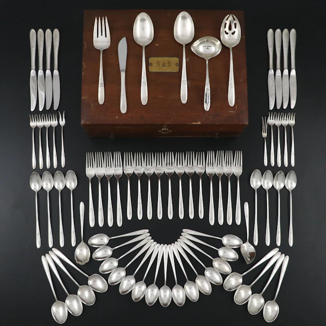 Reed & Barton "Autumn Leaves" Sterling Silver Flatware, 1957-2005