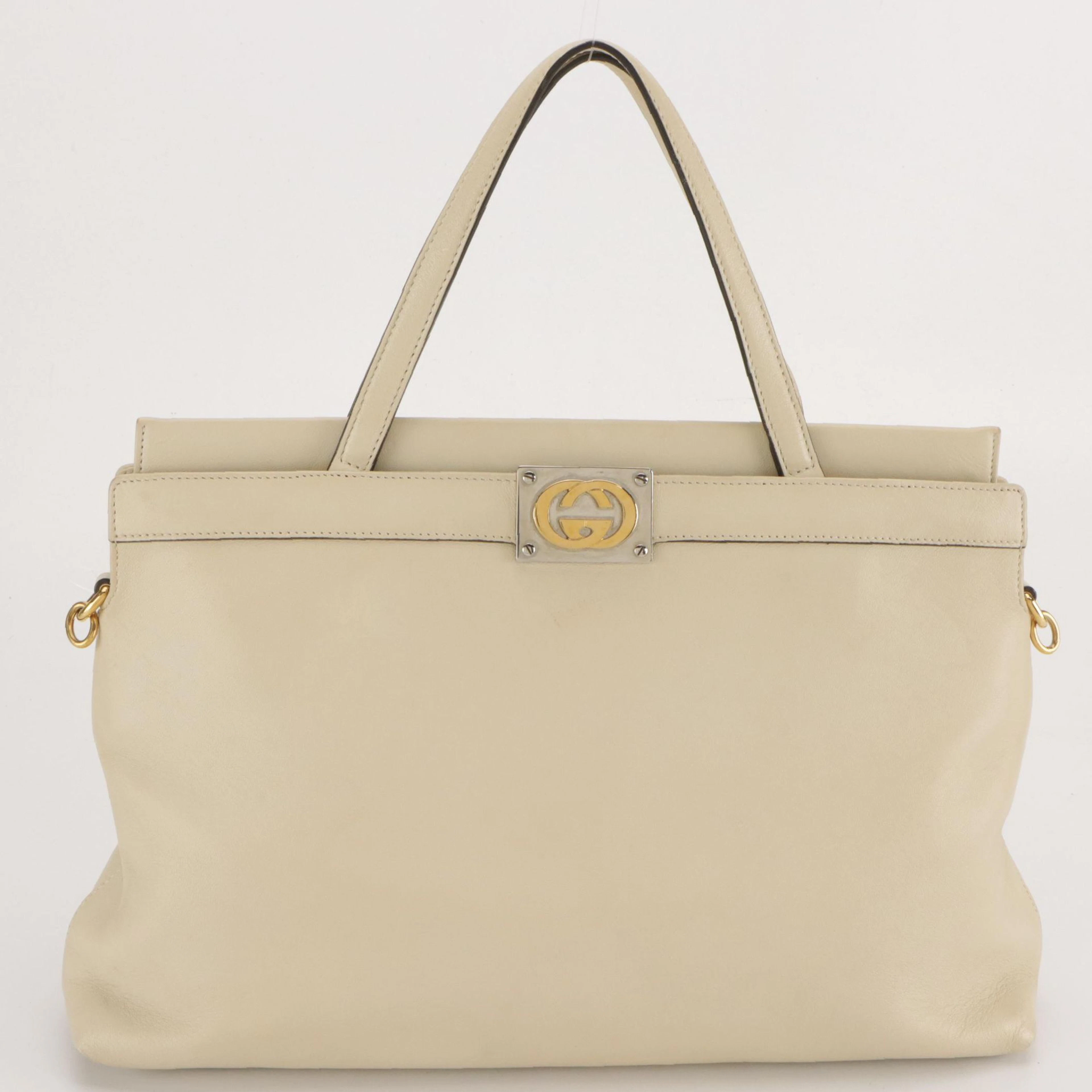 Gucci Leather Linea Matisse Top Handle Two-Way Bag