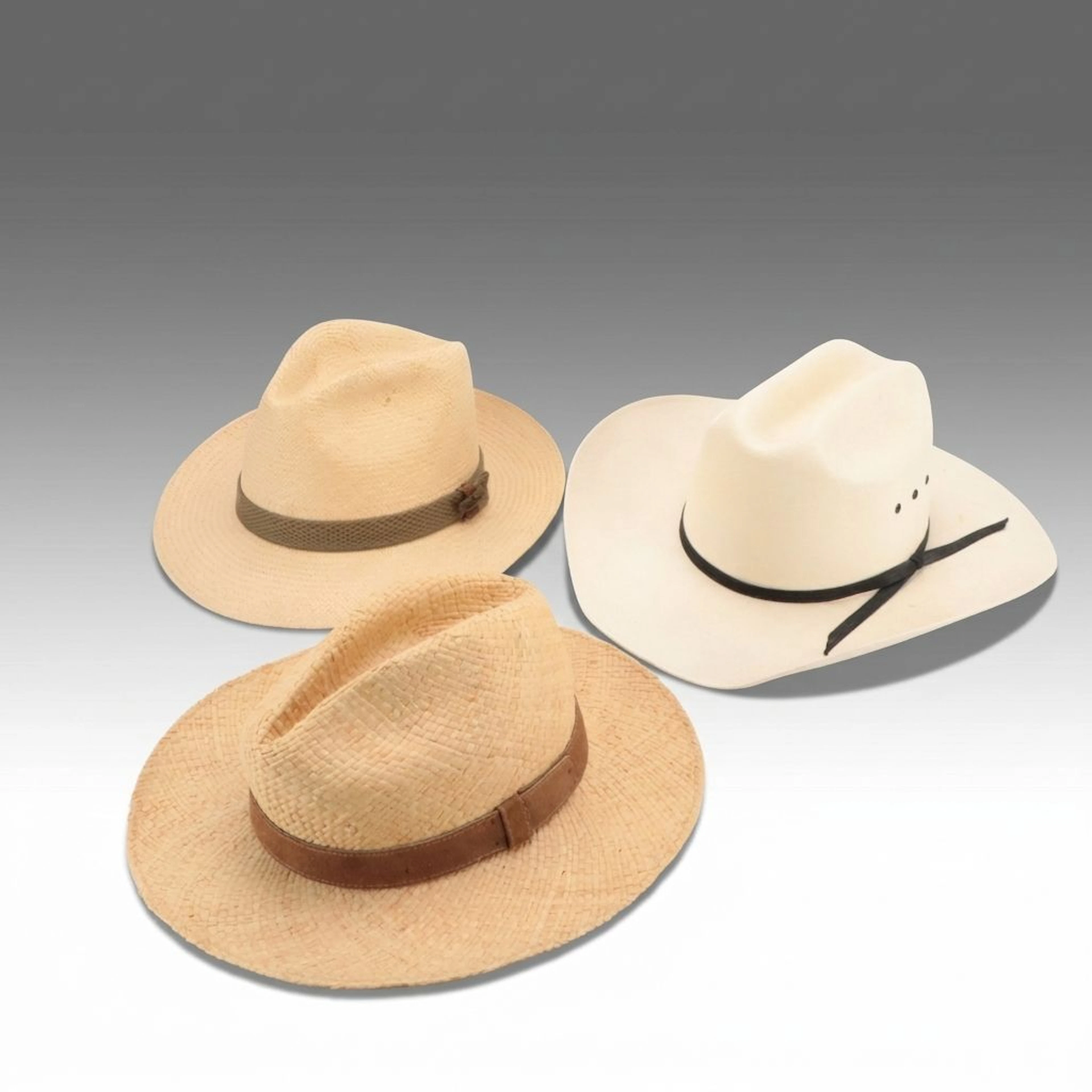 Arlop Western Hat with Tommy Bahama and Banana Republic Straw Hats