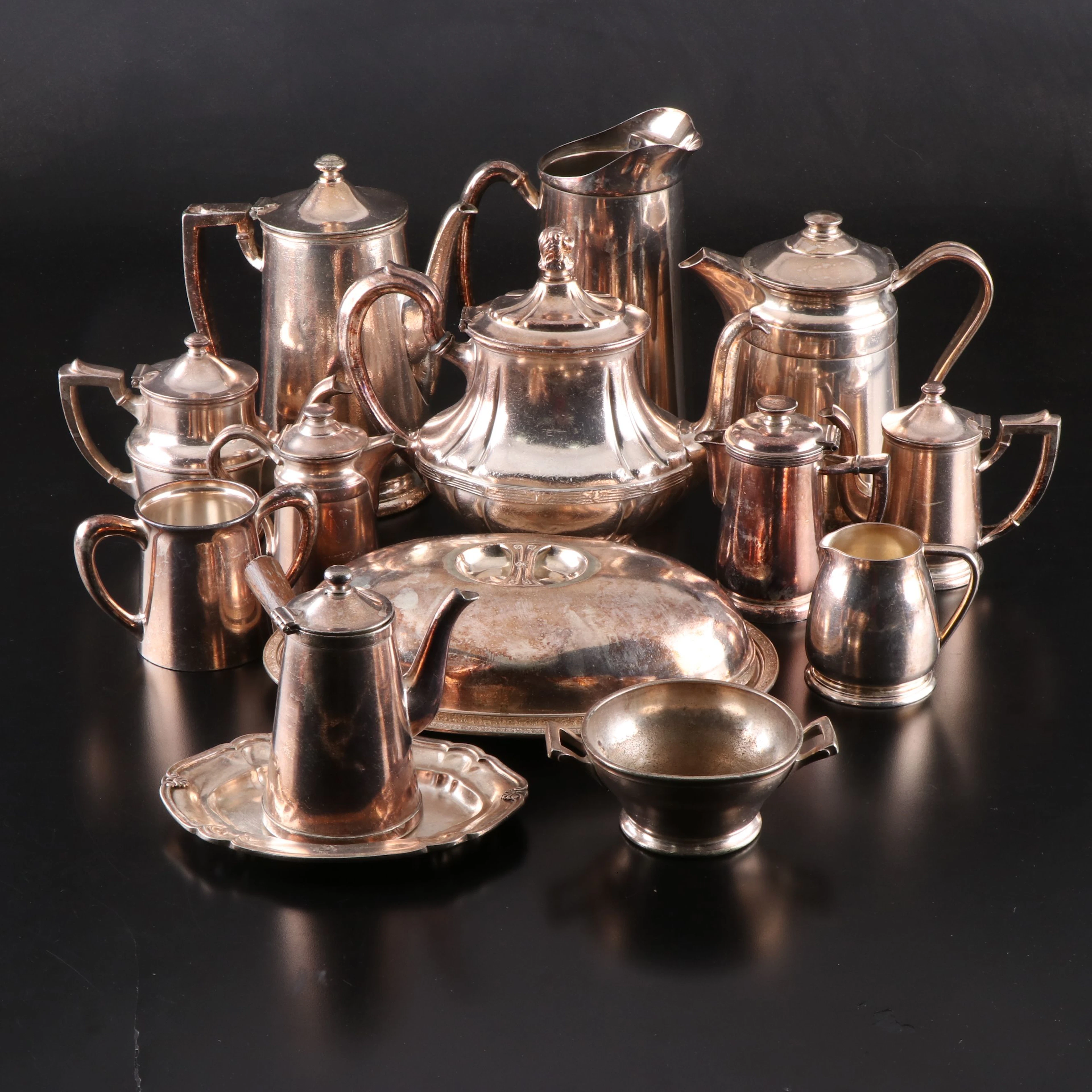 F.B. Rogers, International Silver and More Silver Plated Hotel Tableware