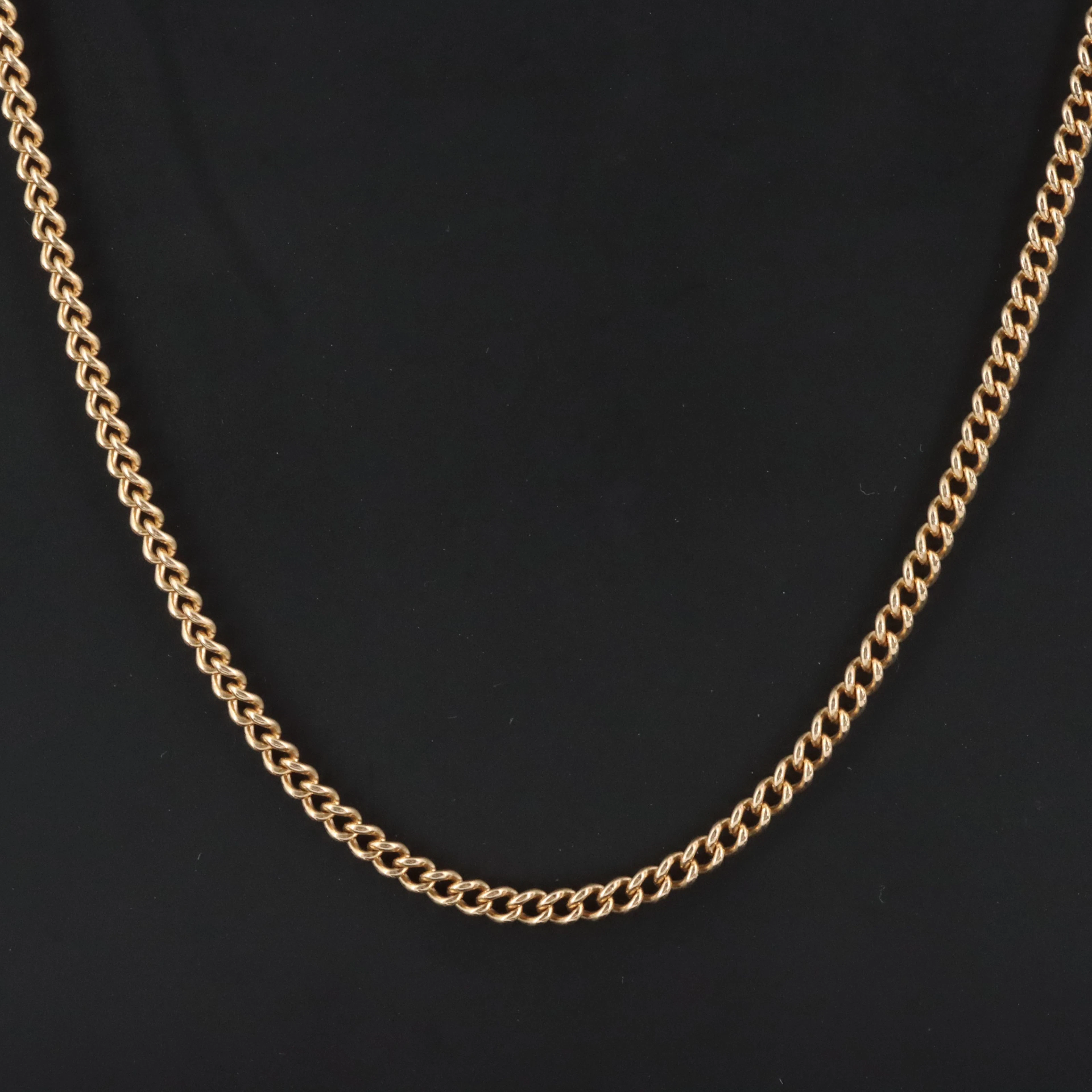 Gold-Filled Curb Chain Necklace