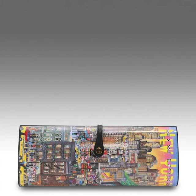Lutcí by Anna Silvey New York Skyline Cylinder Convertible Clutch With Box