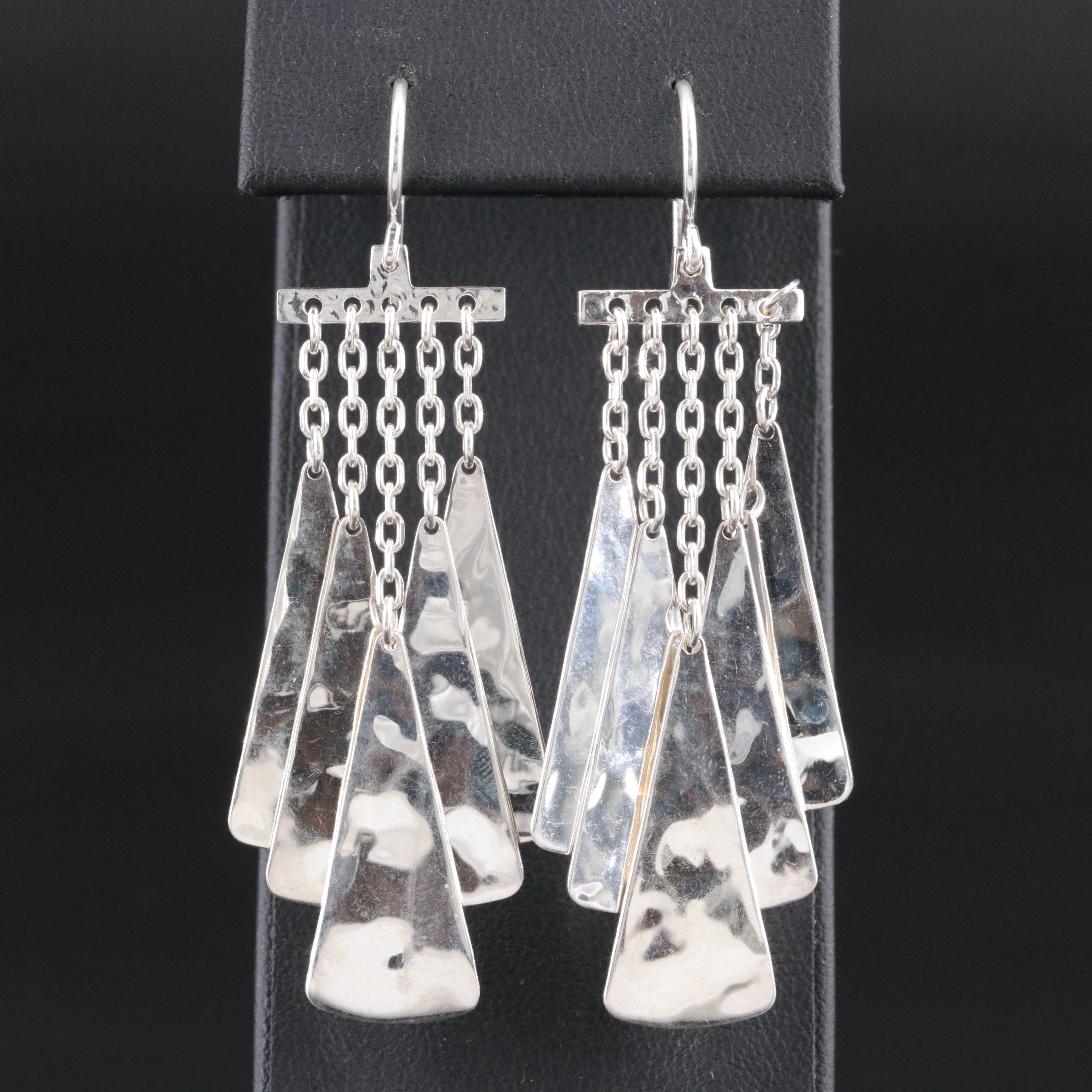 Robert Lee Morris Studio Sterling Chandelier Earrings