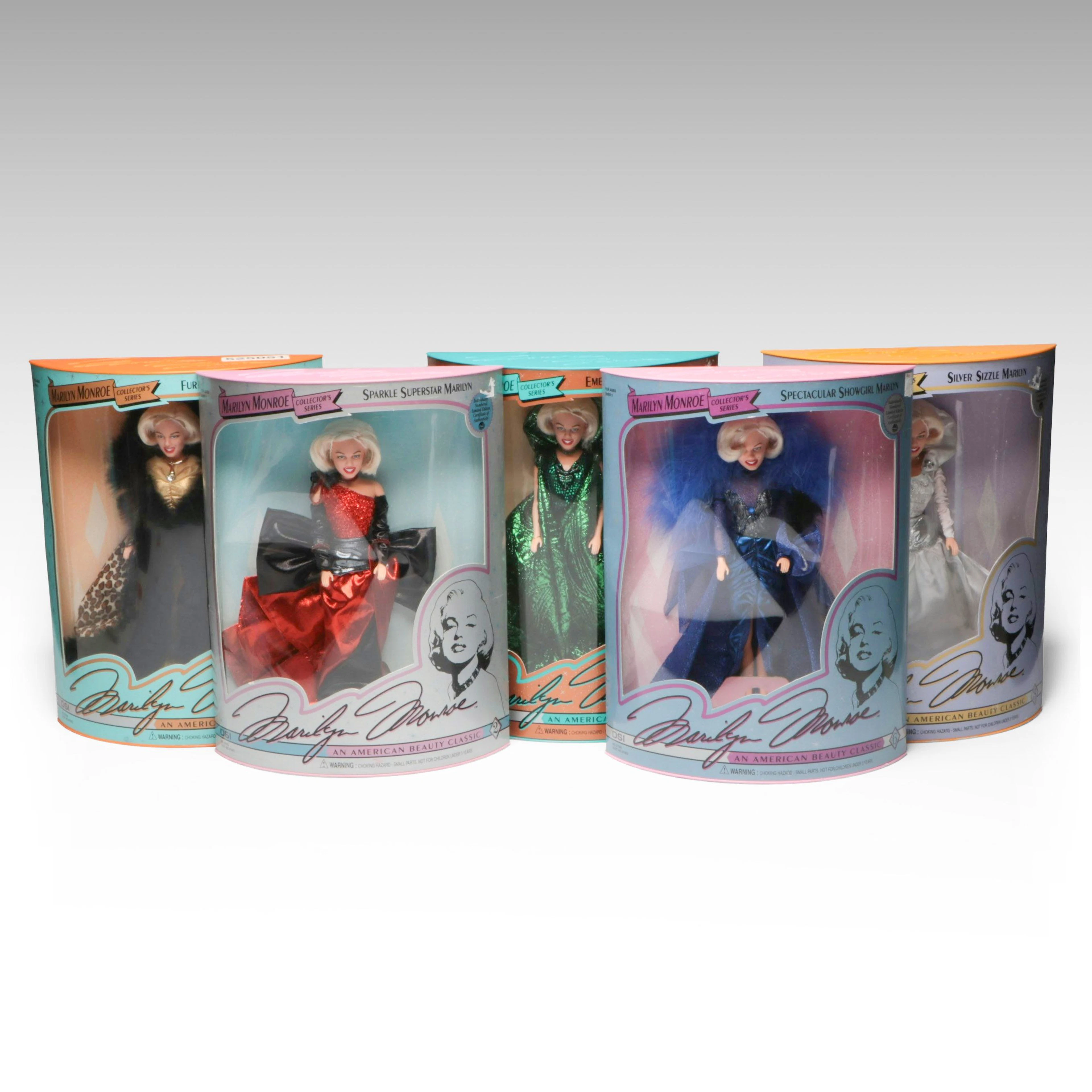 DSI "Fur Fantasy," "Emerald Evening" and More Marilyn Monroe Dolls