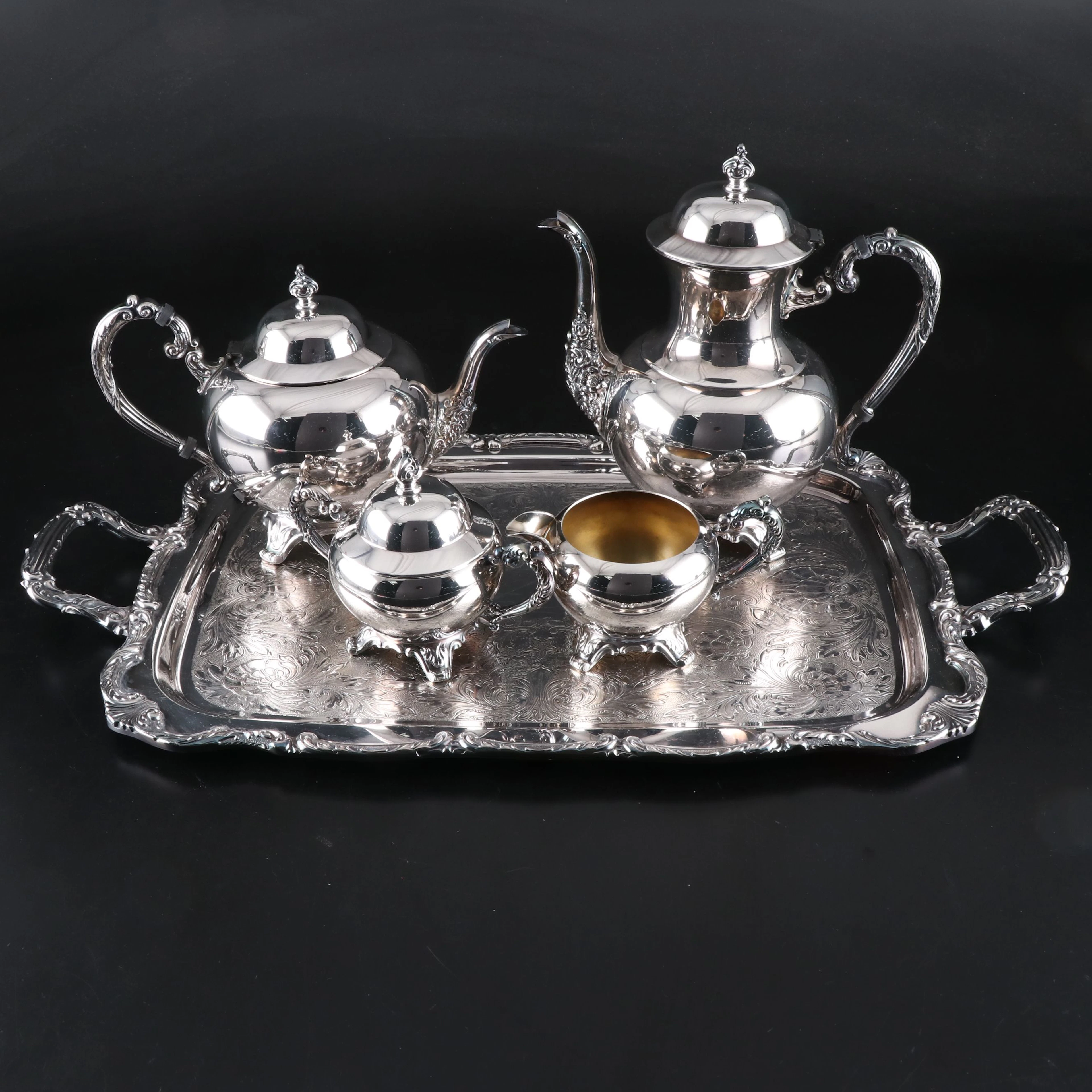 Wm. A. Rogers Silver Plate Tea Service