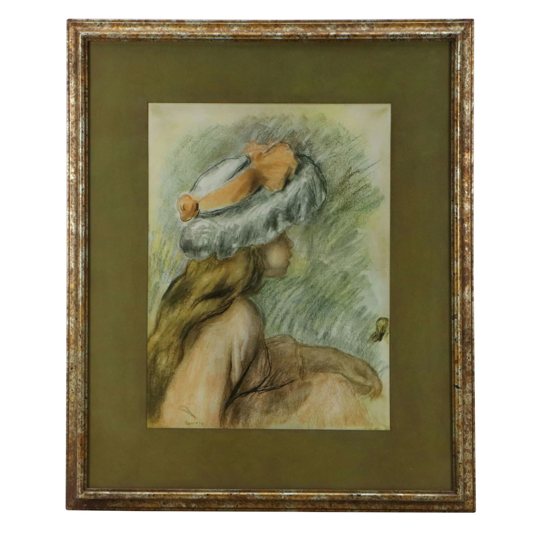 After Pierre-Auguste Renoir Offset Lithograph "Petite Fille au Chapeau"