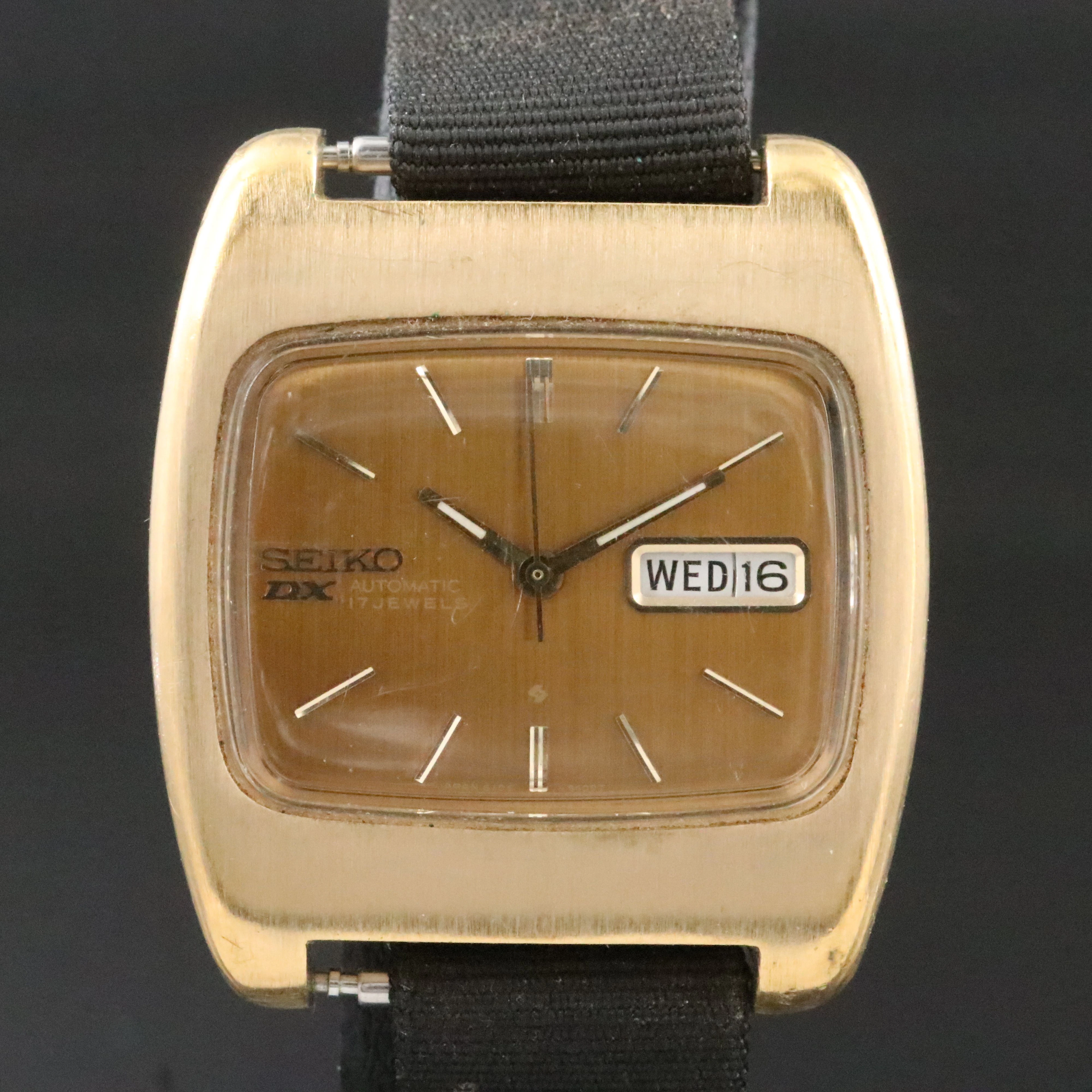 Seiko DX Line Retro Industrial Design Day/Date Quartz Watch