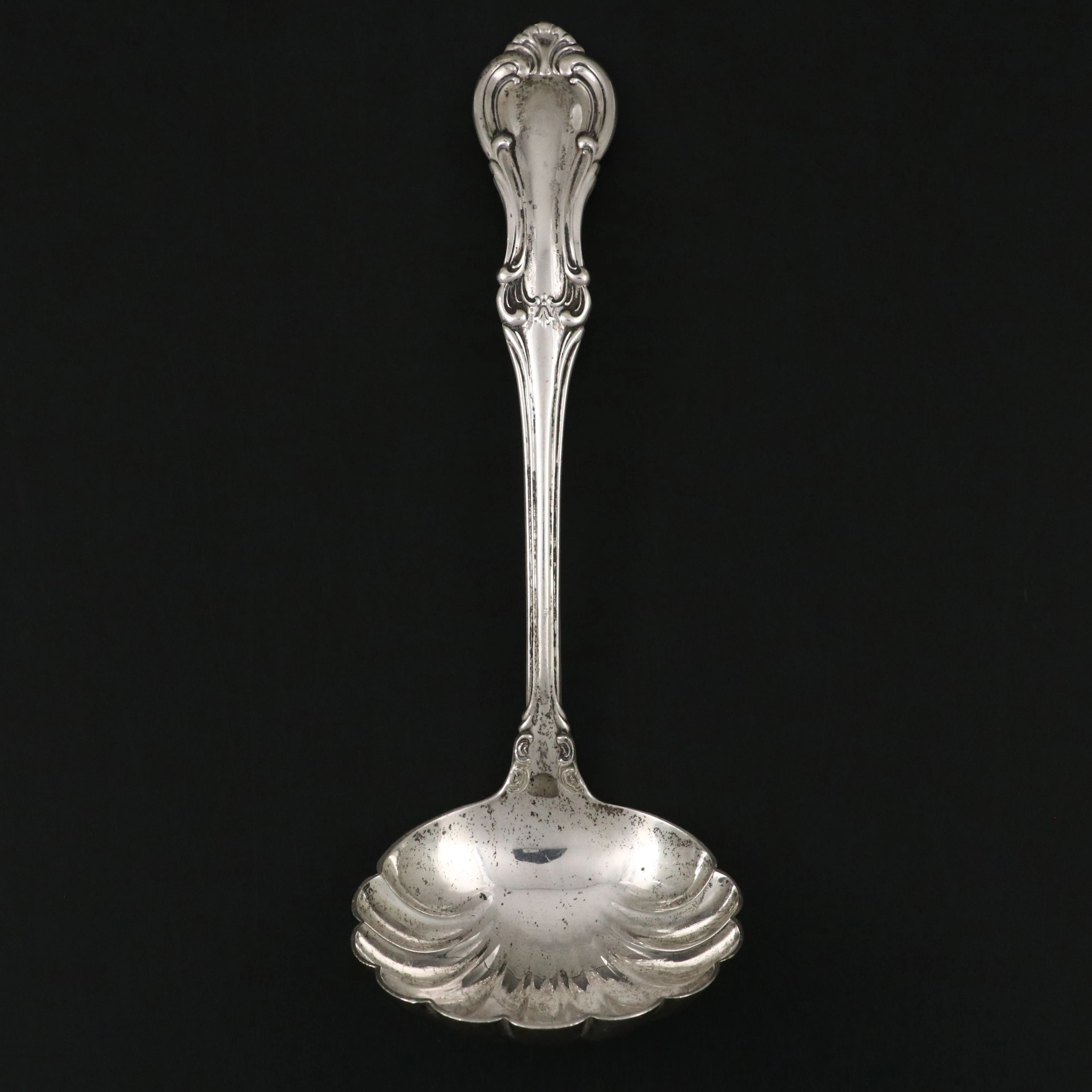 International Silver "Joan of Arc" Sterling Silver Gravy Ladle with Shell Bowl