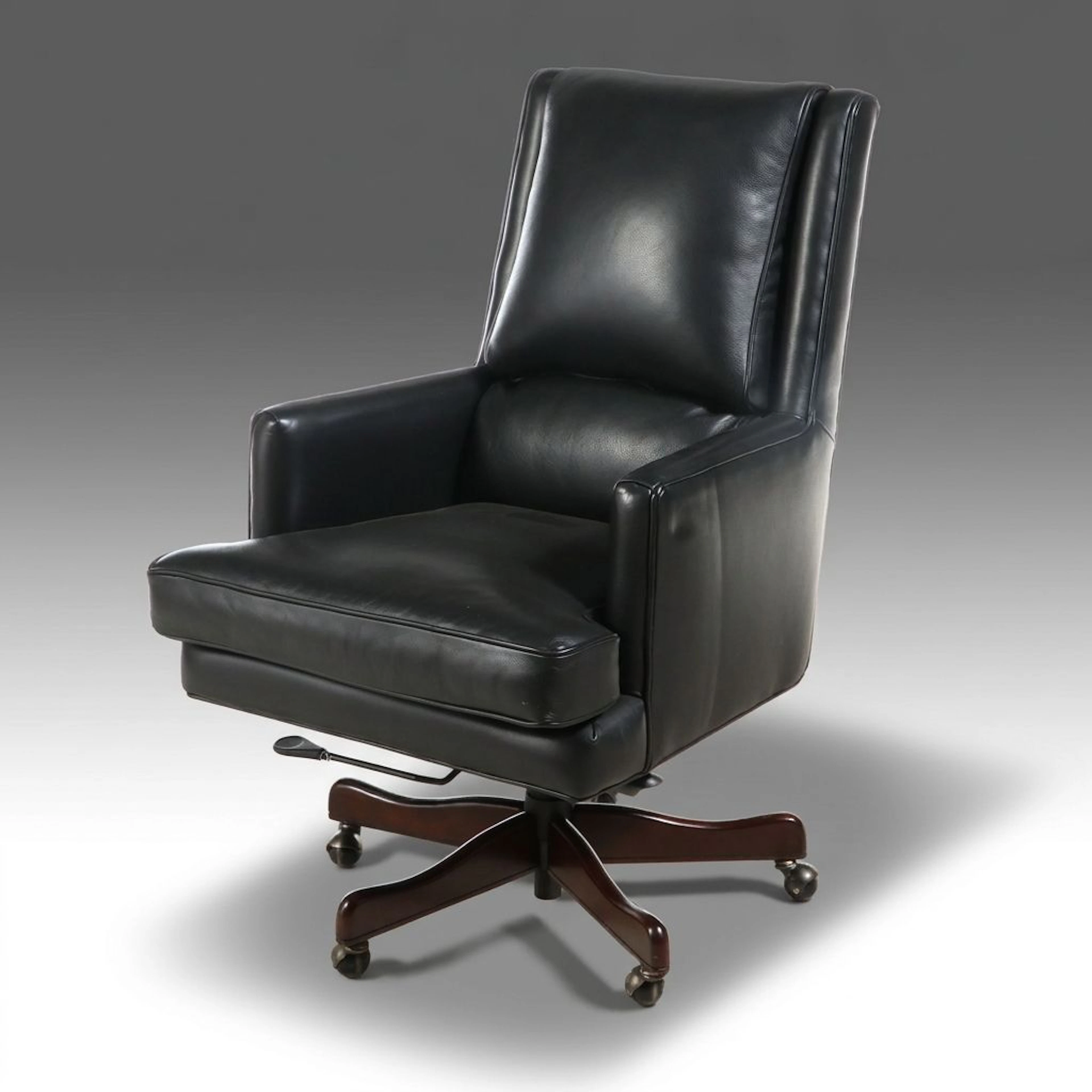 Hooker Furniture Black Leather Executive Office Chair