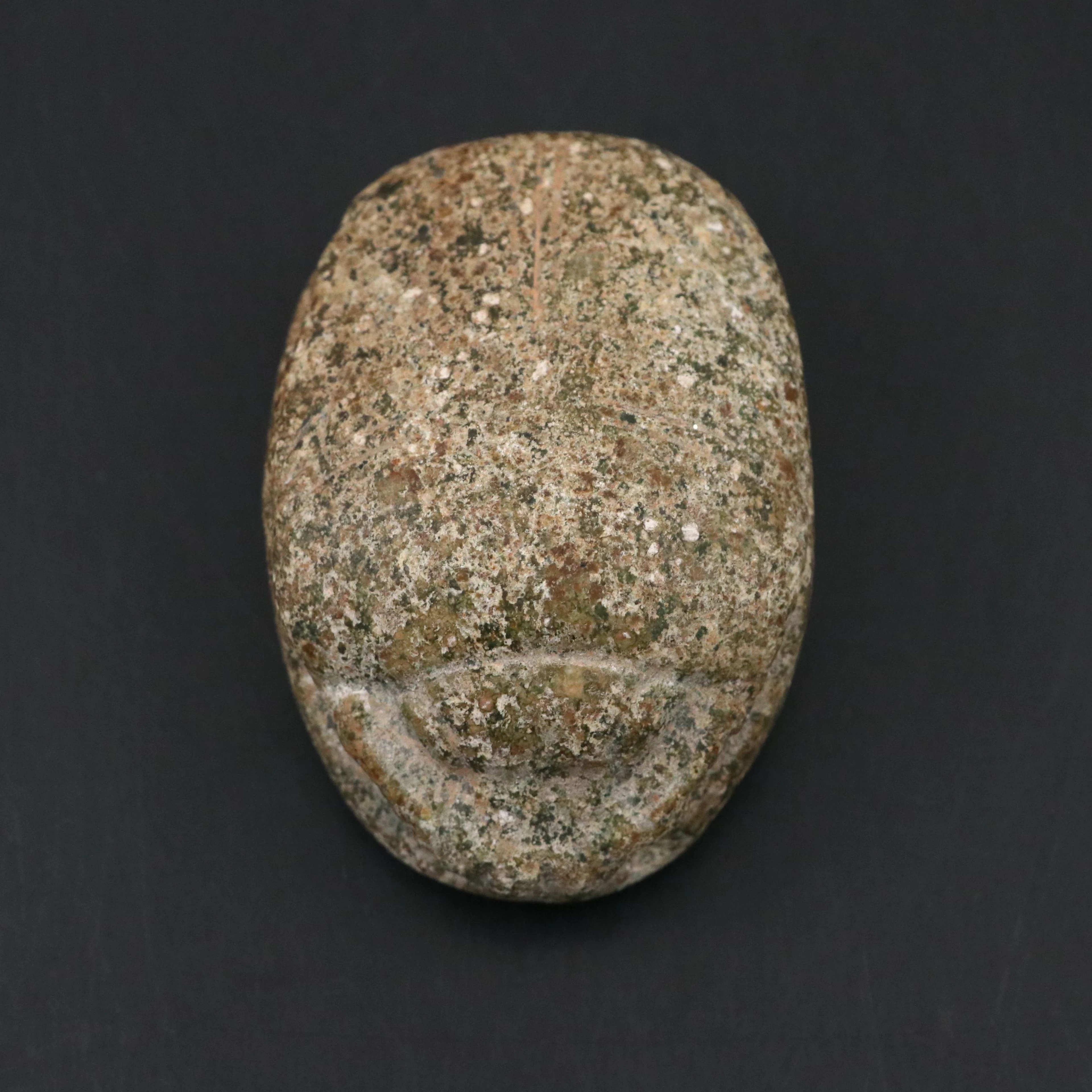 18th Dynasty Ancient Egyptian Carved Diorite Scarab, Circa 1500–1300 BCE