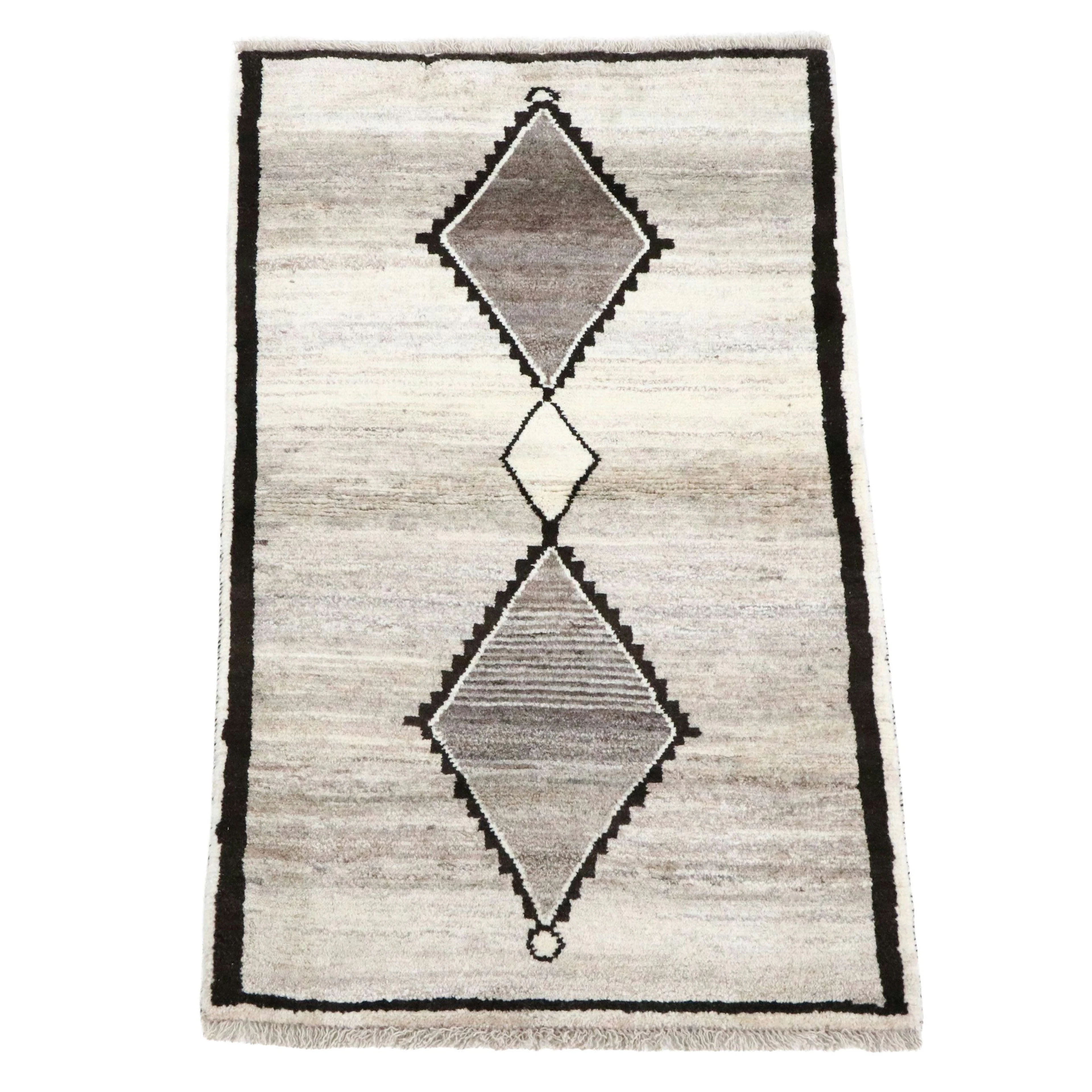 3'3 x 5'7 Hand-Knotted Persian Gabbeh Area Rug