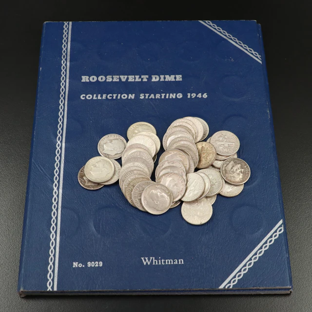 Collection of Fifty Different Roosevelt Silver Dimes with Fifty Extra