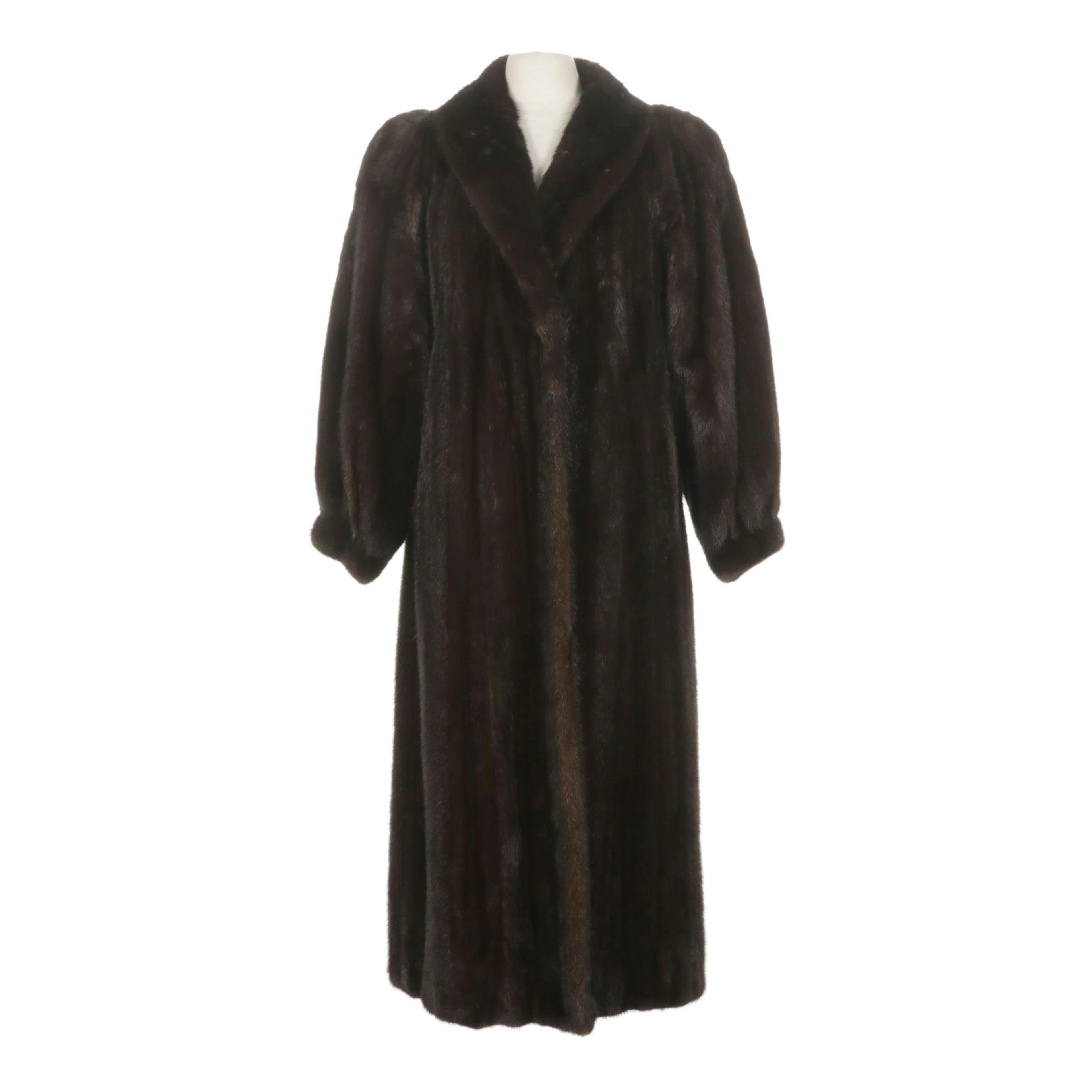 Mink Fur Ankle-Length Coat