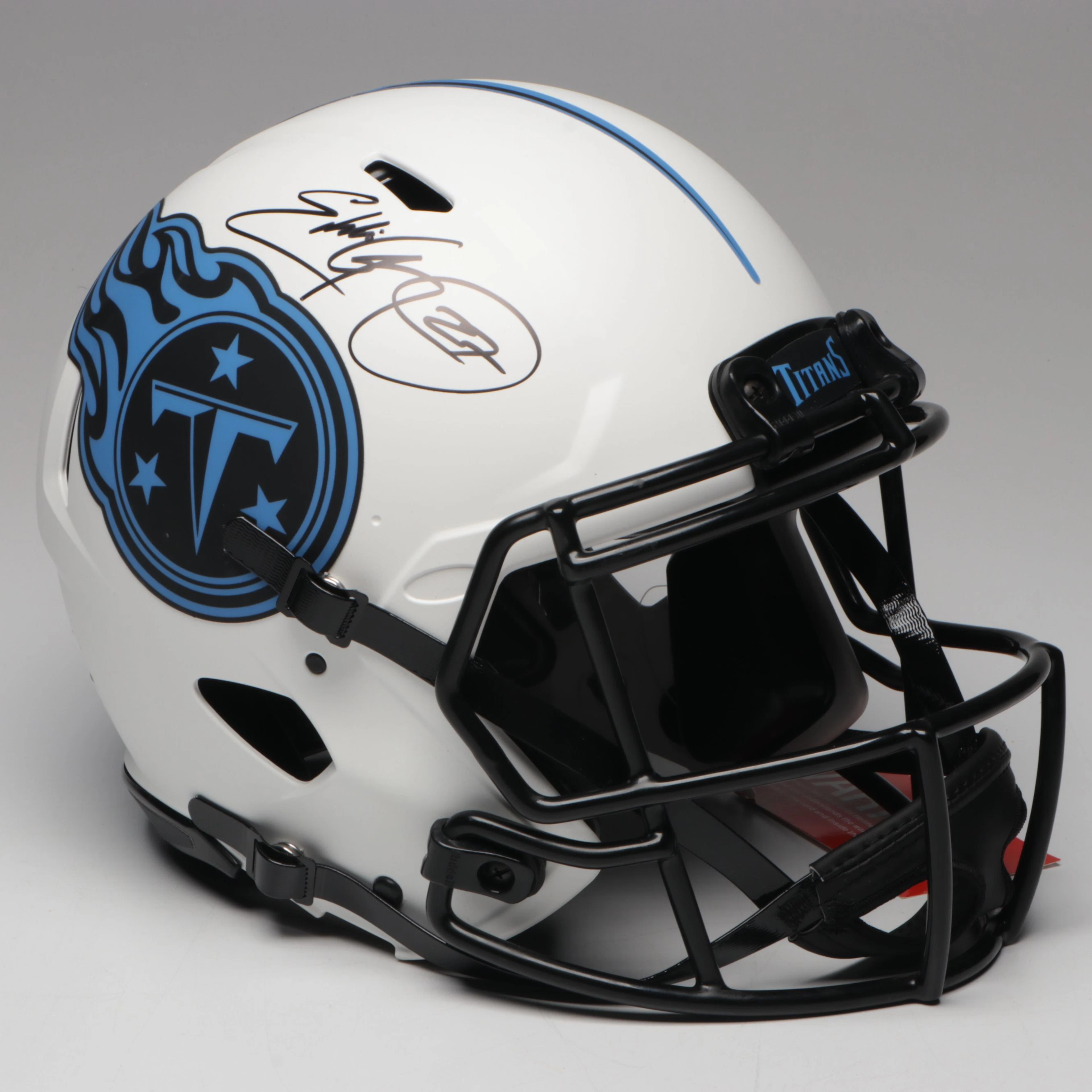Eddie George Signed Tennessee Titans Full-Size Authentic Riddell Helmet