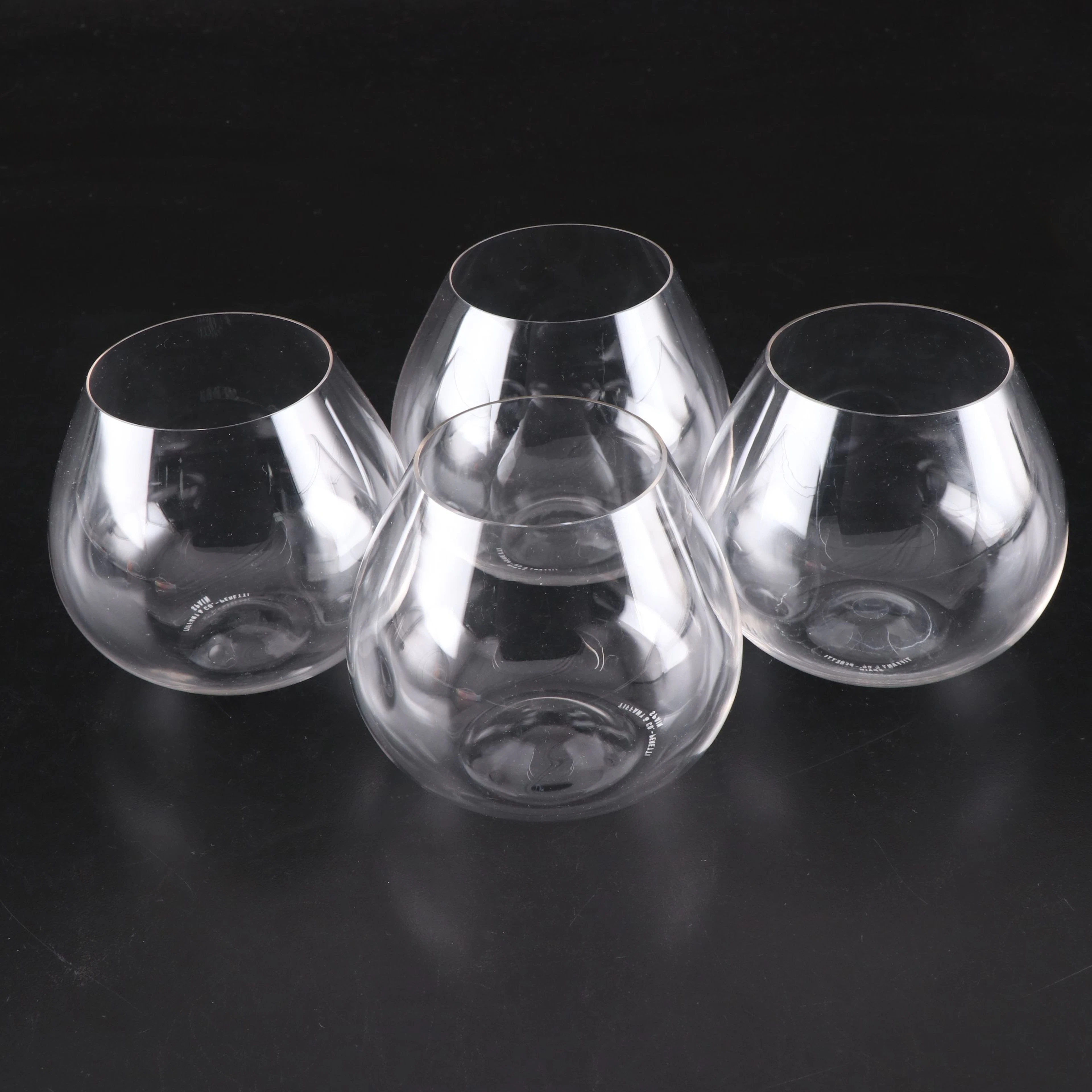 Elsa Peretti for Tiffany & Co. Crystal Thumbprint Brandy Snifters