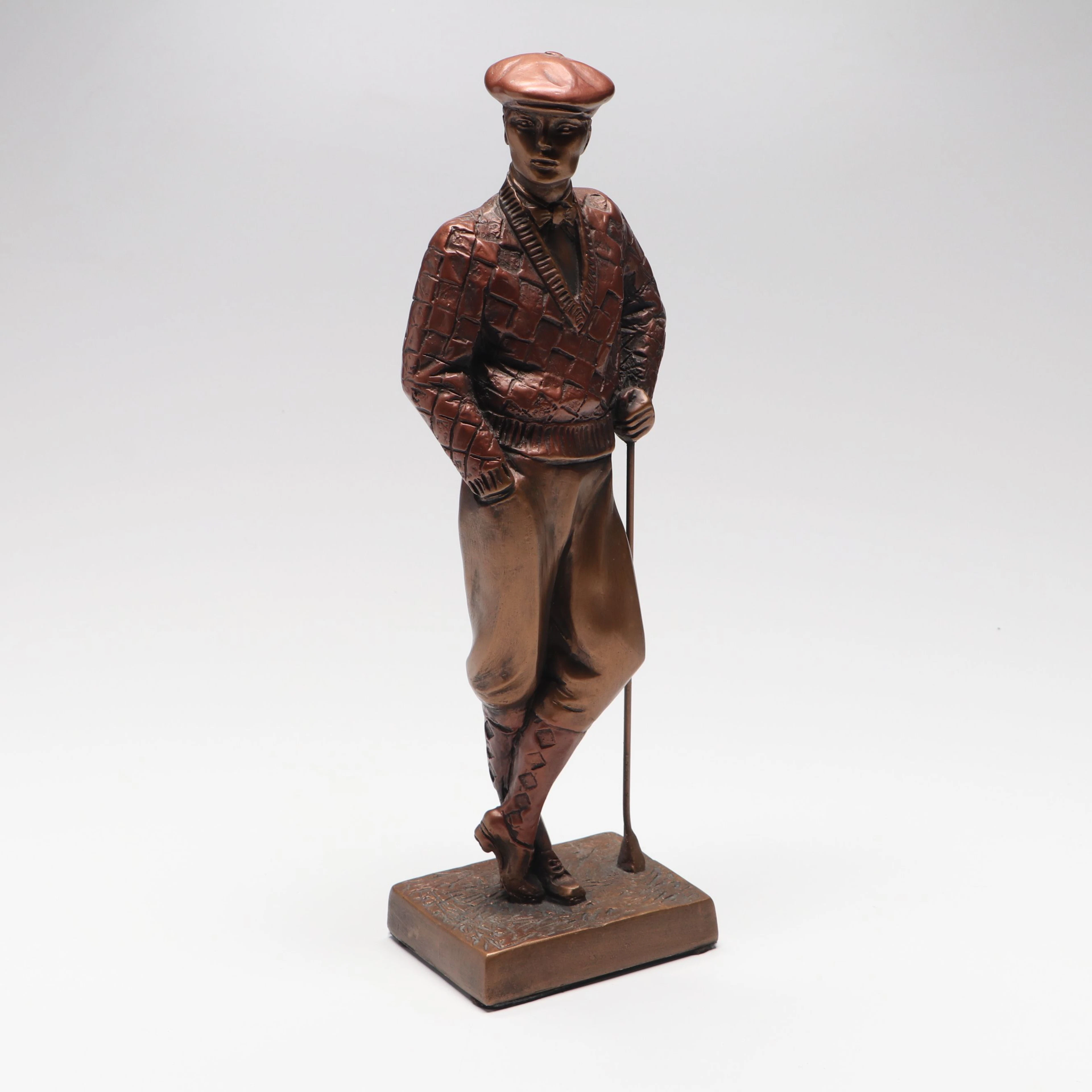 Austin Sculpture "Plus Fours" Copper Finish Figurine, 1989