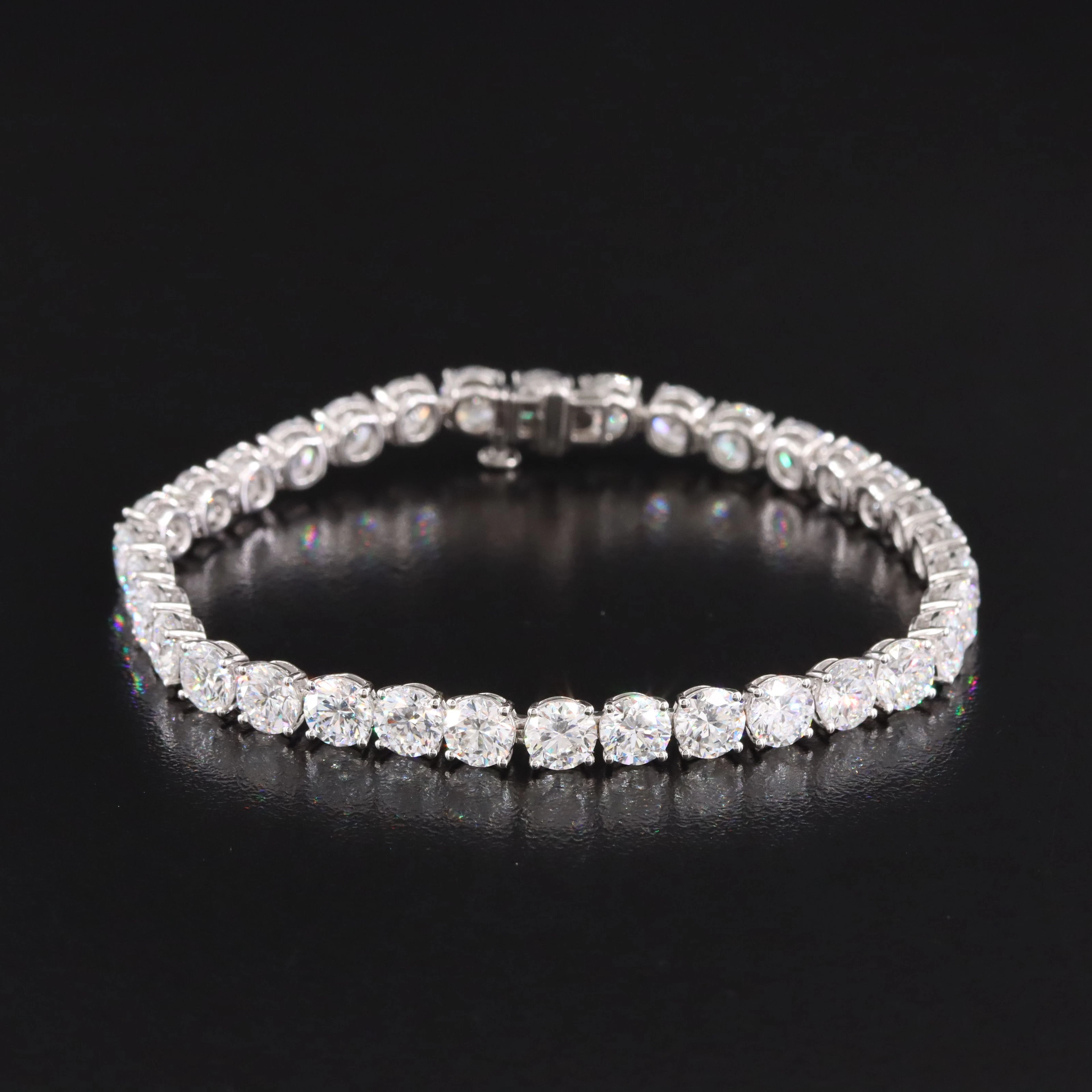 14K 17.12 CTW Lab Grown Diamond Line Bracelet