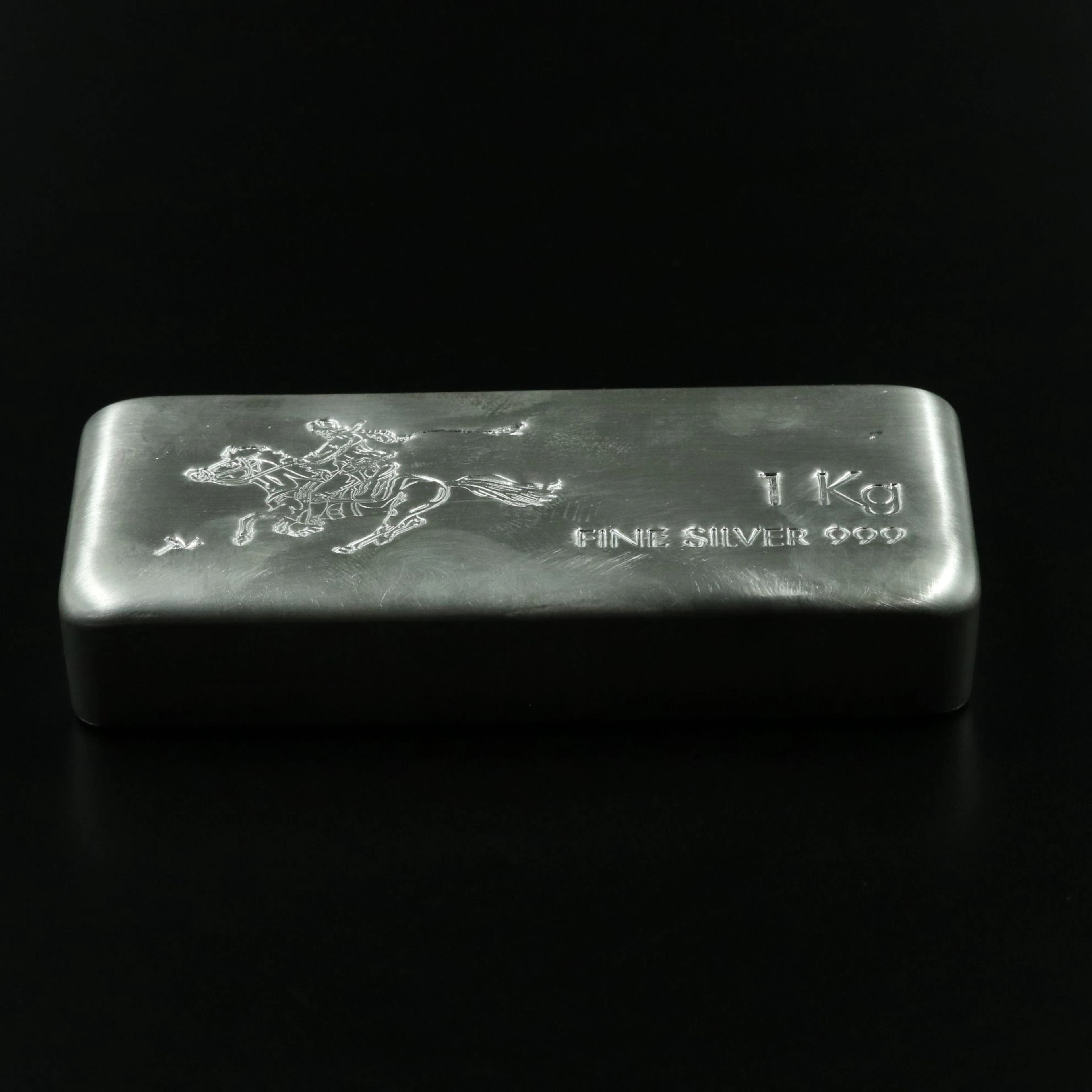 Pony Express Themed One-Kilo Fine Silver Bar