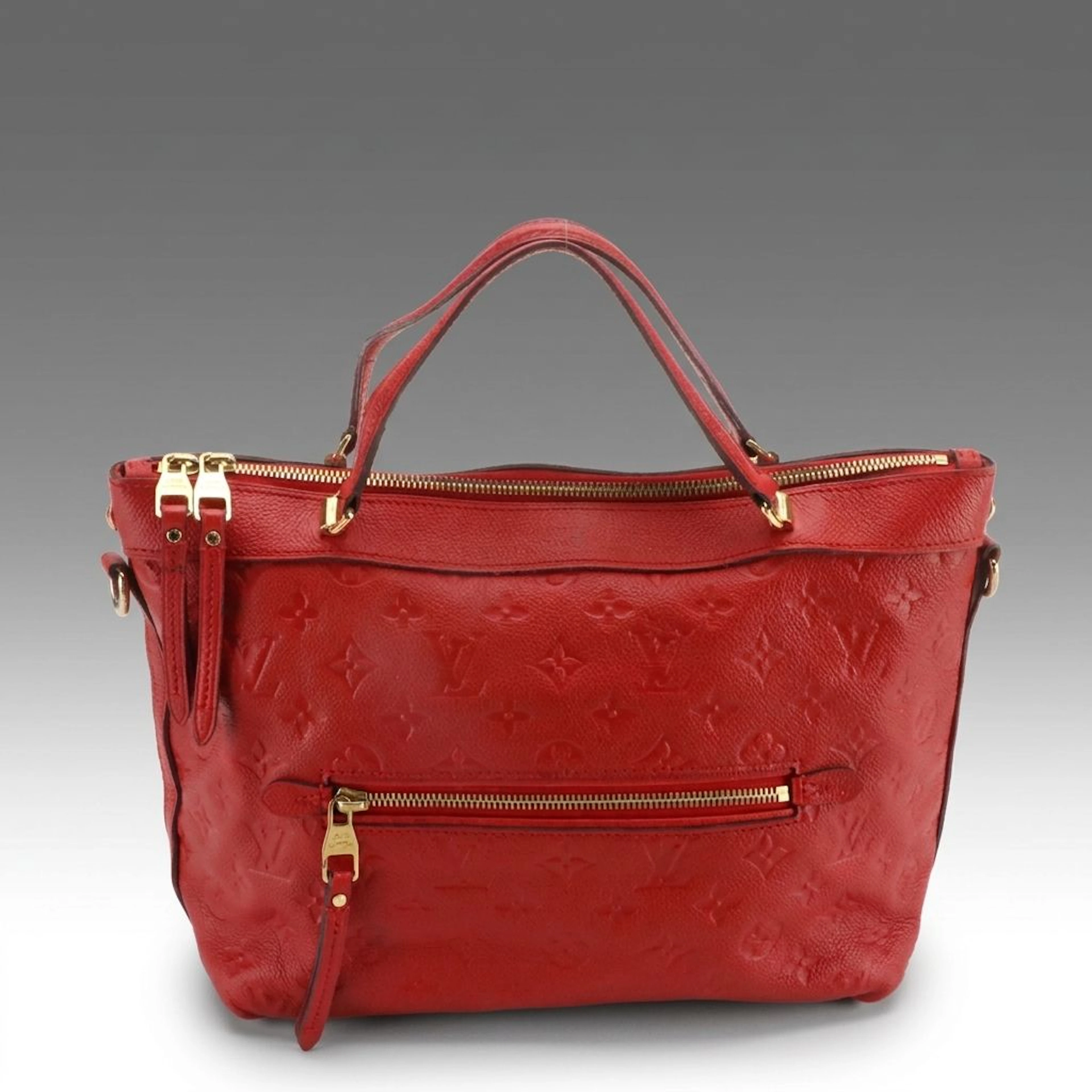 Louis Vuitton Bastille PM Two-Way Shoulder Bag in Red Monogram Empreinte
