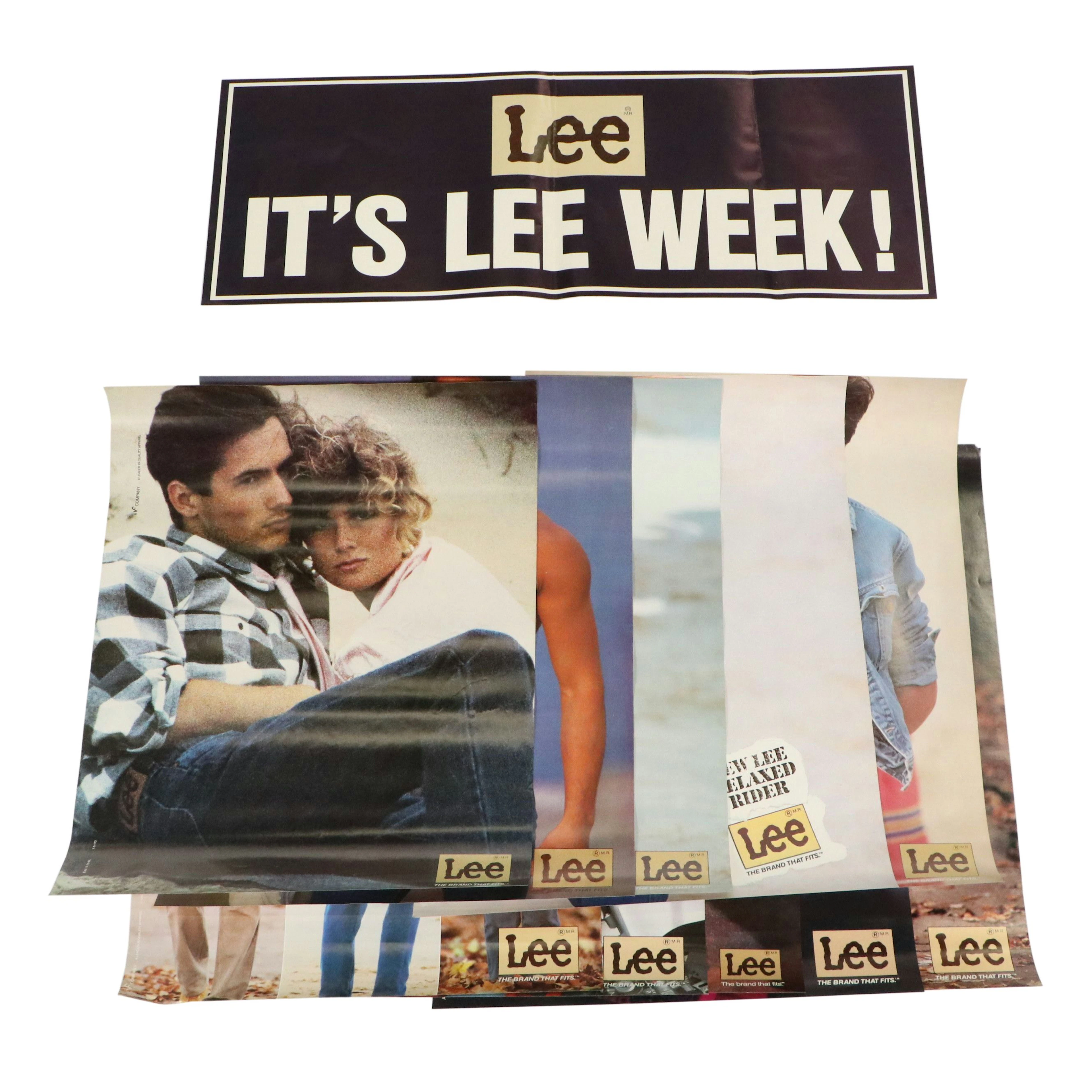 Levi and Lee Men's Jeans Advertising Posters