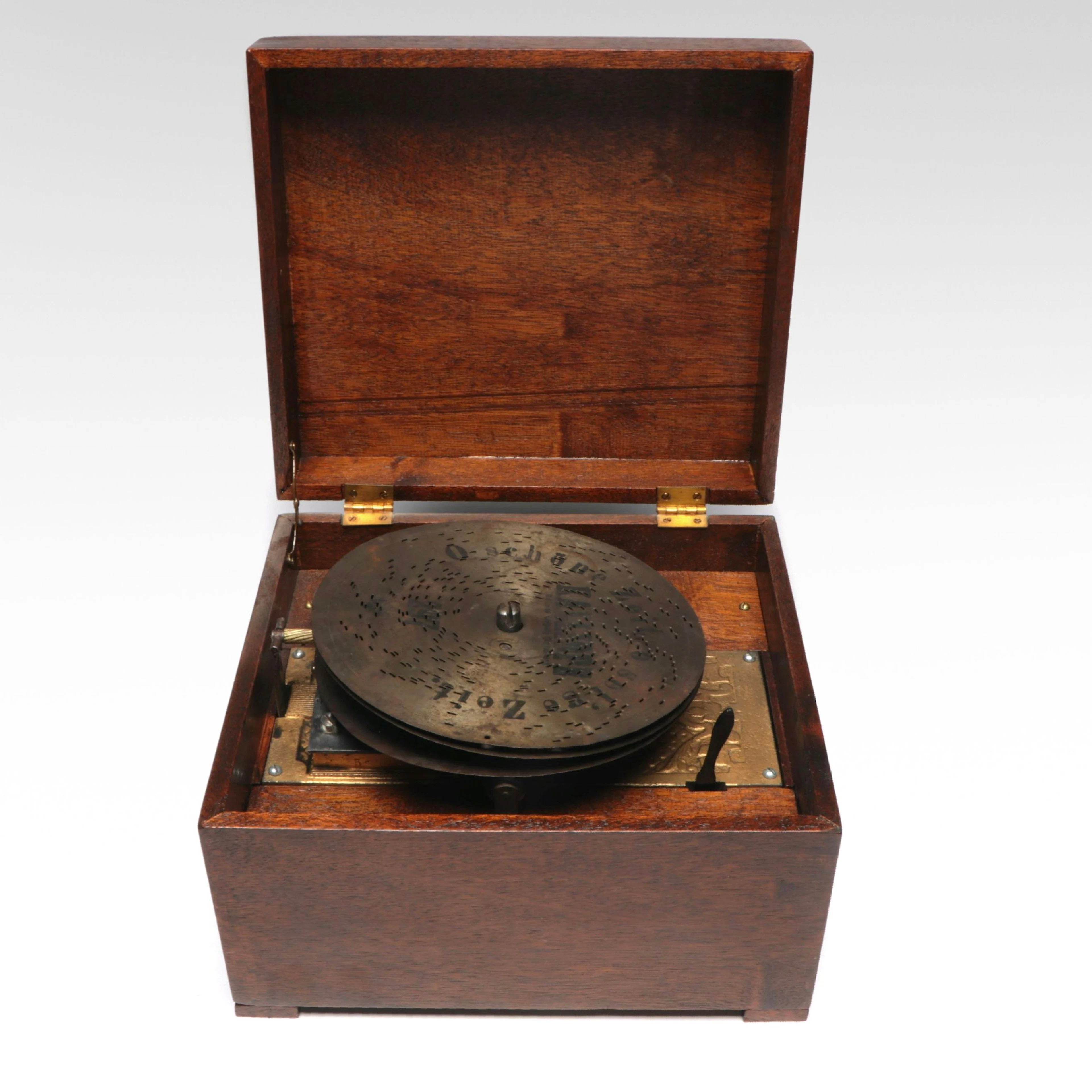 Kalliope Musikwerke Disc Playing Mechanical Music Box, Antique