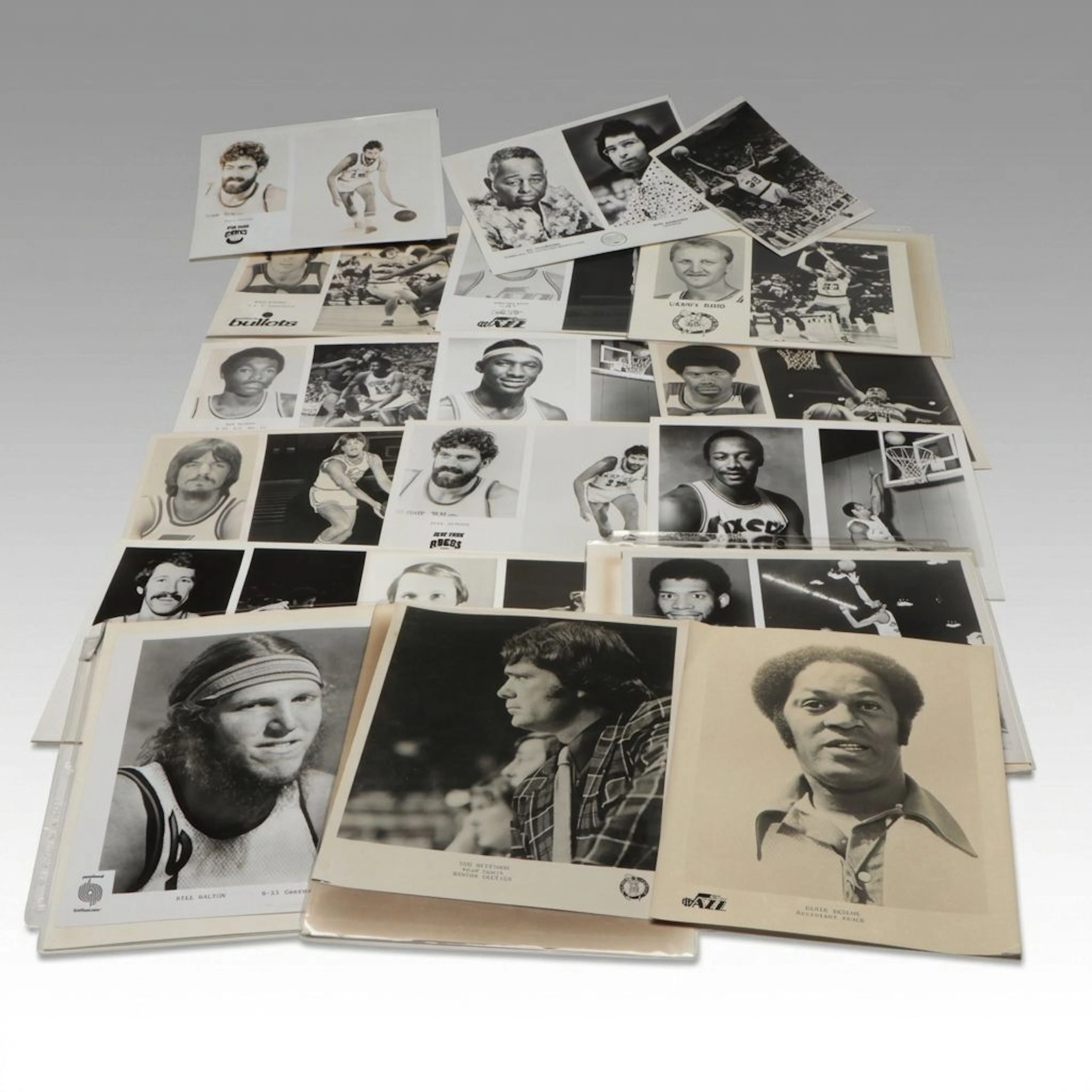 Bill Walton, Kareem Abdul-Jabbar, Larry Bird, and Other Basketball Photographs