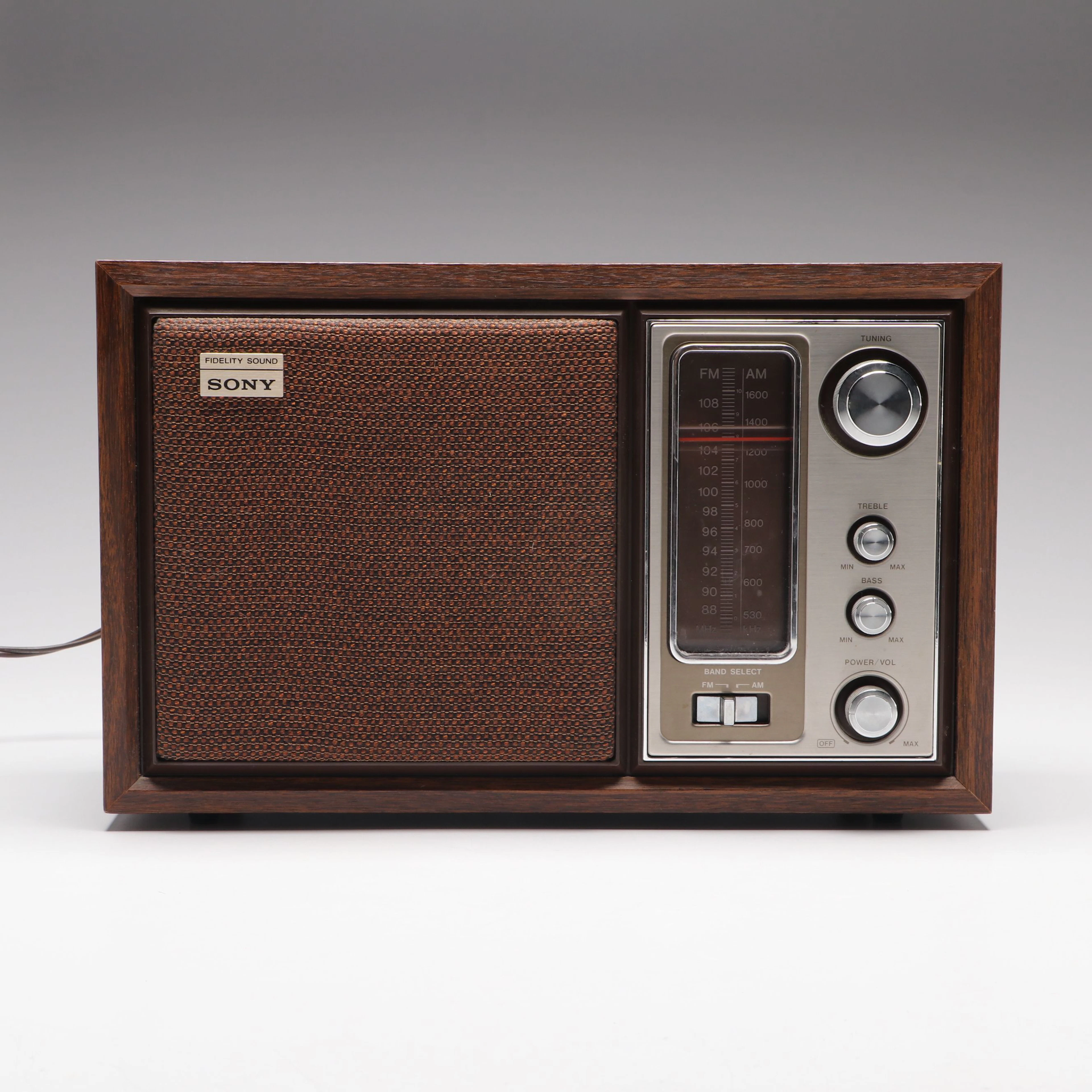 Sony AM/FM Tabletop Radio, 1970s