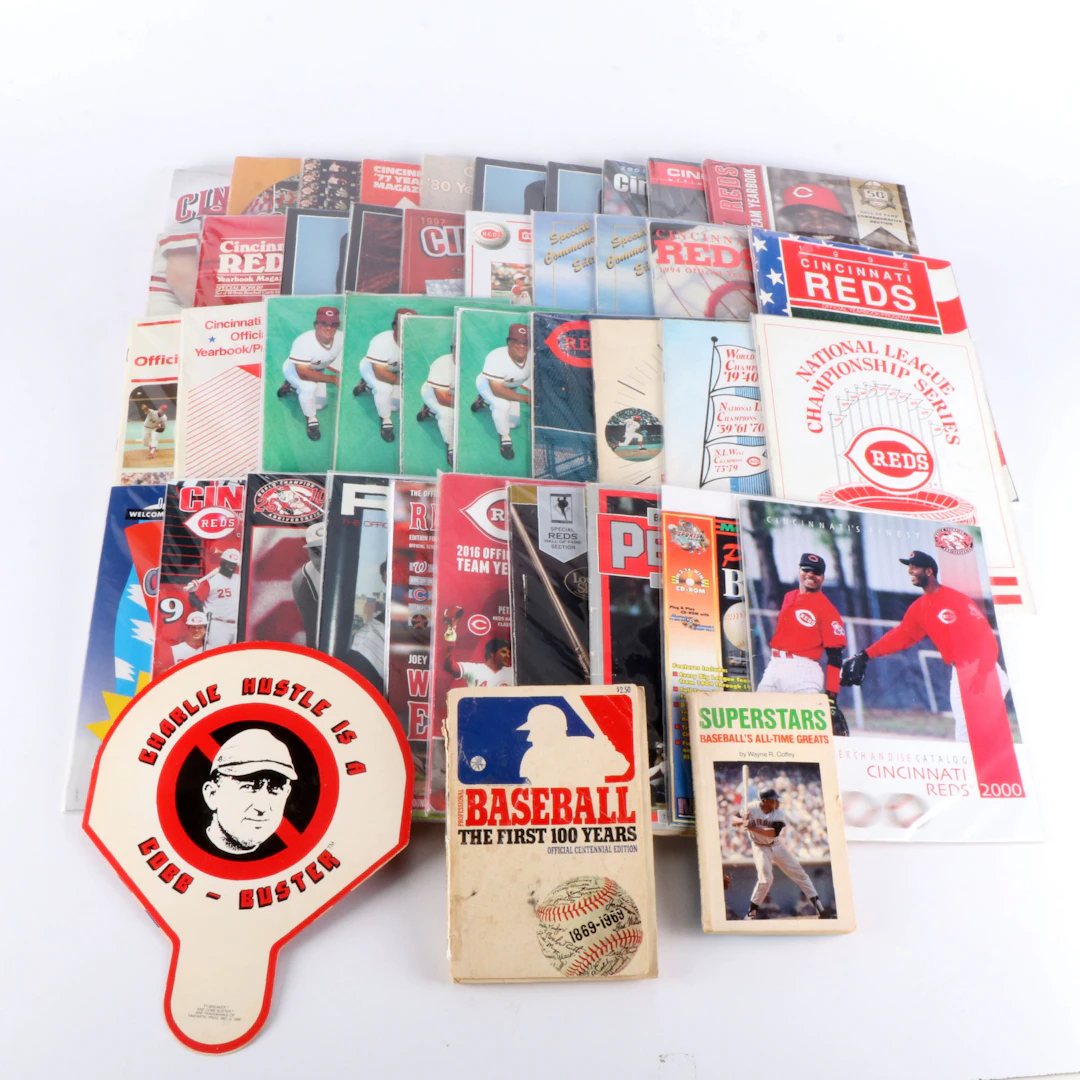 Cincinnati Reds Yearbooks, Scorebooks, Magazines, and More, 1971-2025