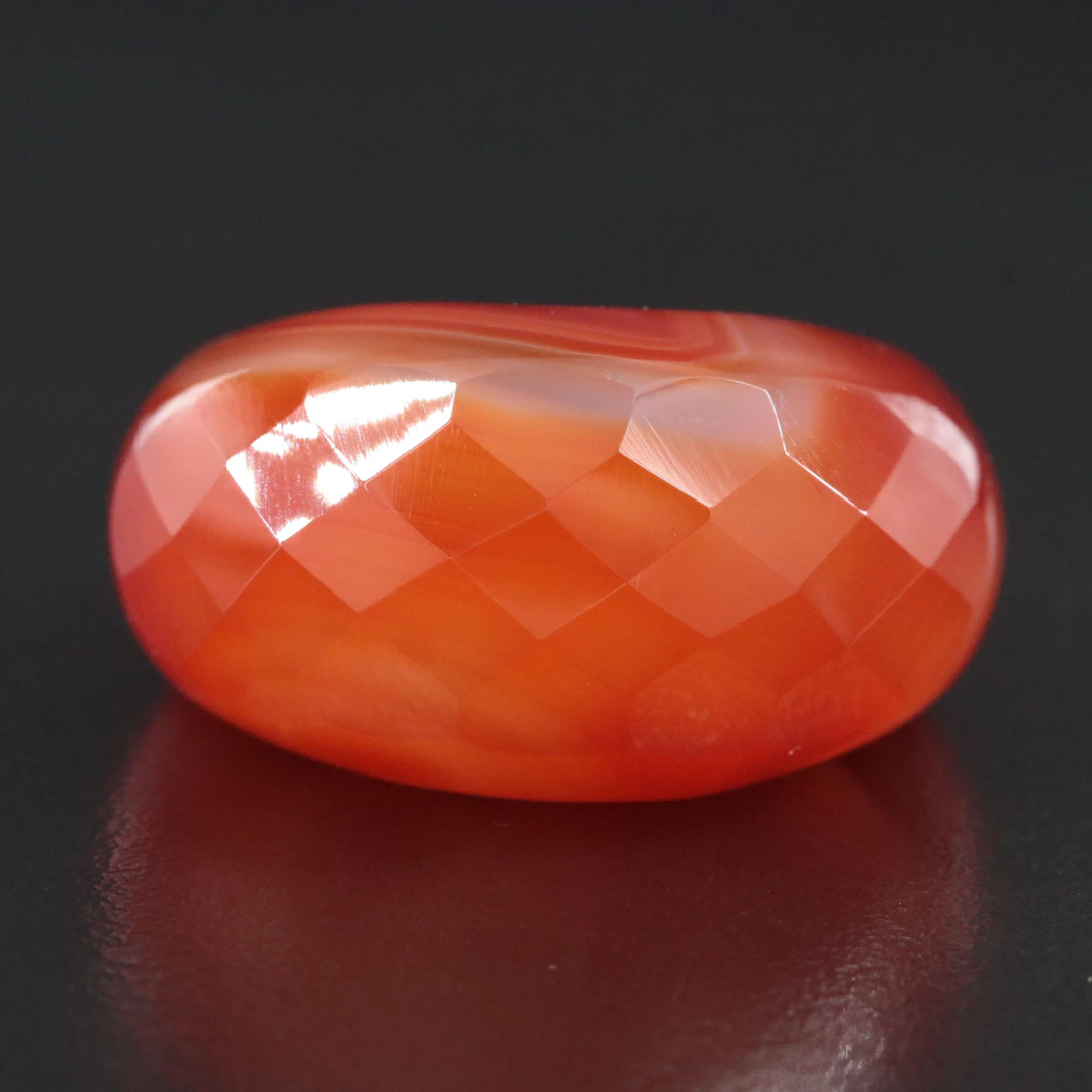 Carnelian Faceted Dome Ring