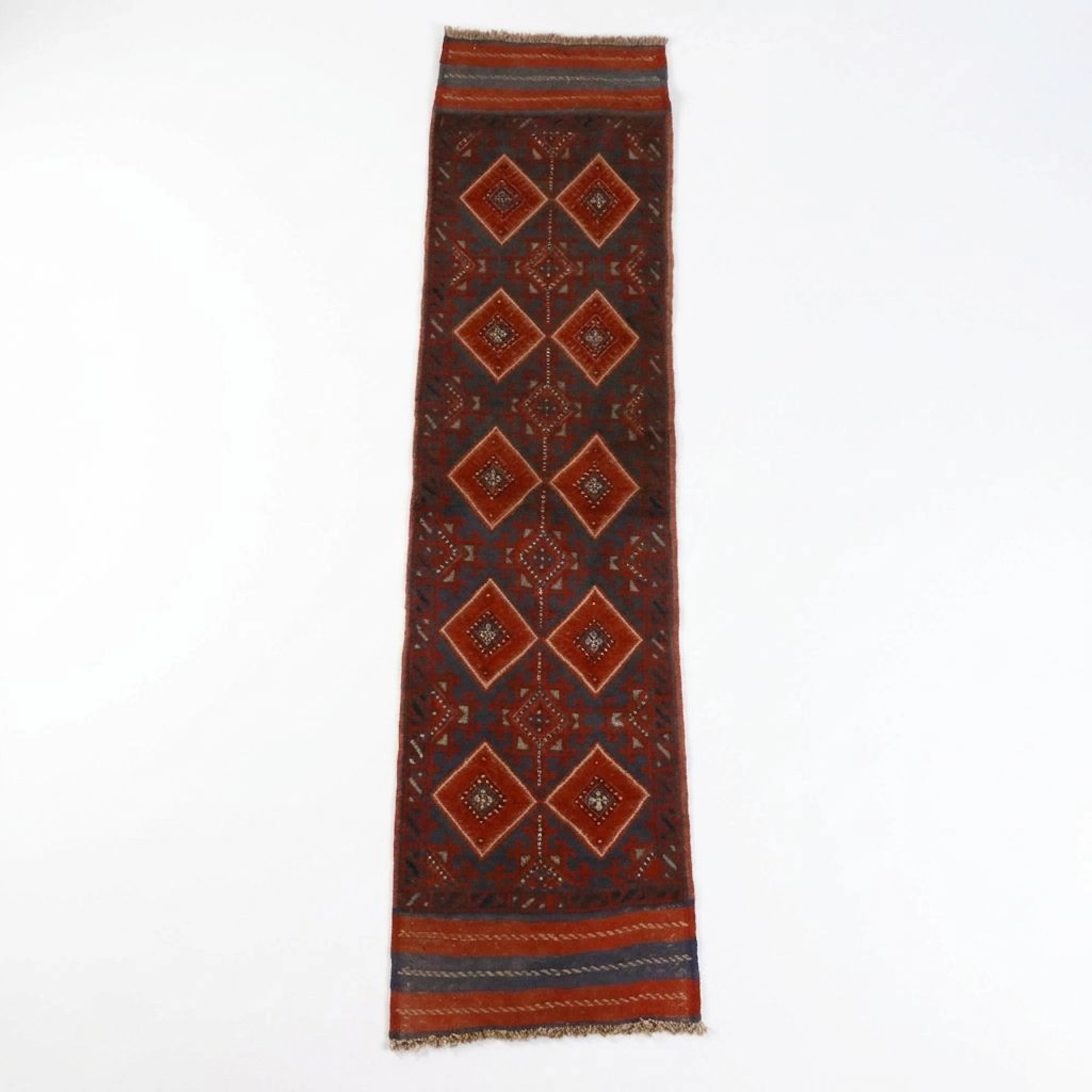2' x 8'7 Handwoven Afghan Mashwani Carpet Runner