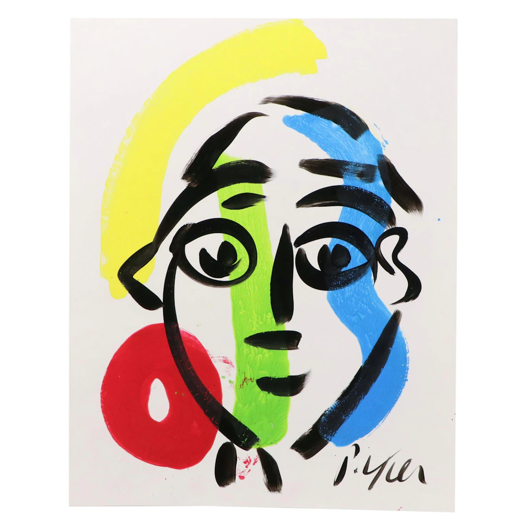 Peter Keil Abstract Acrylic Portrait