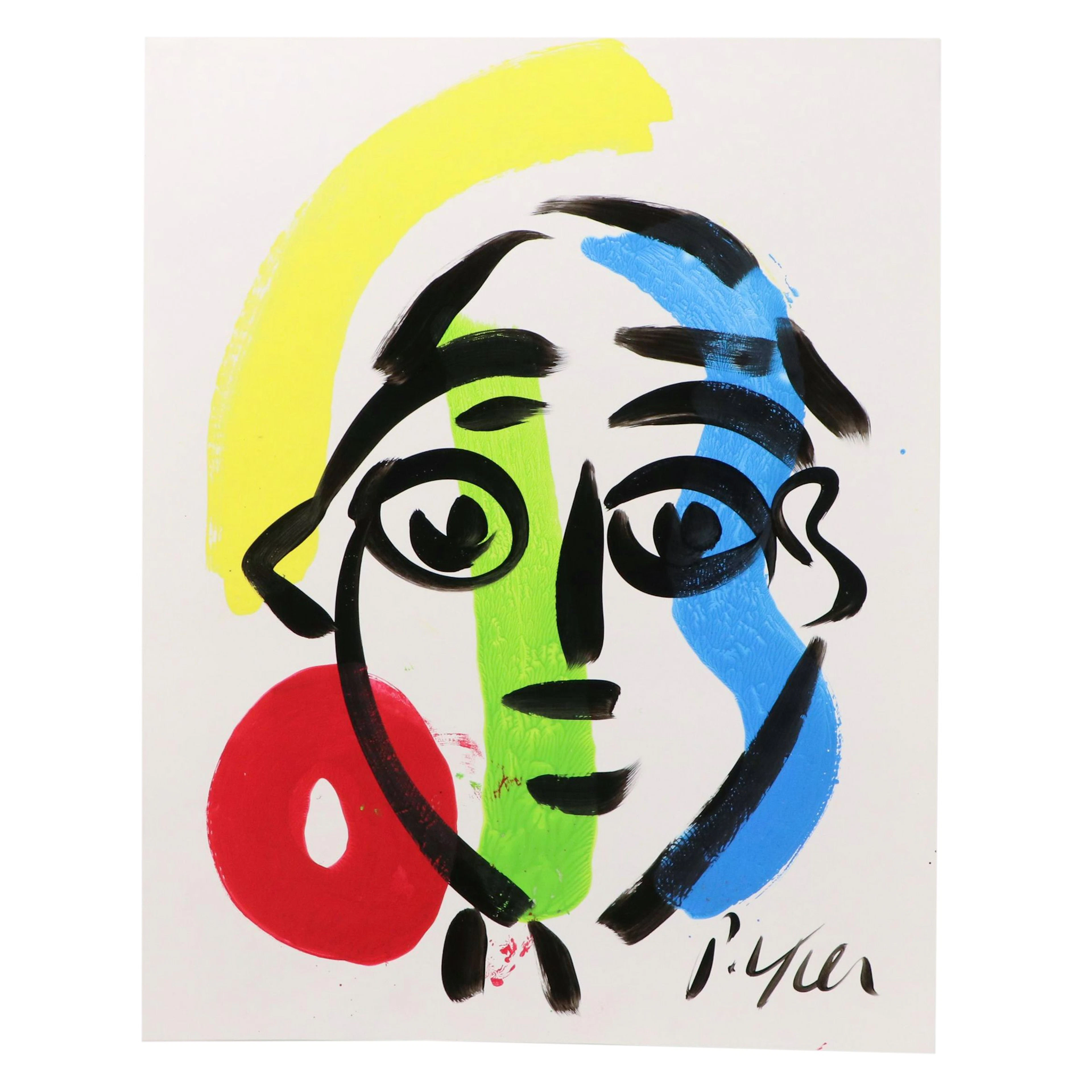 Peter Keil Abstract Acrylic Portrait