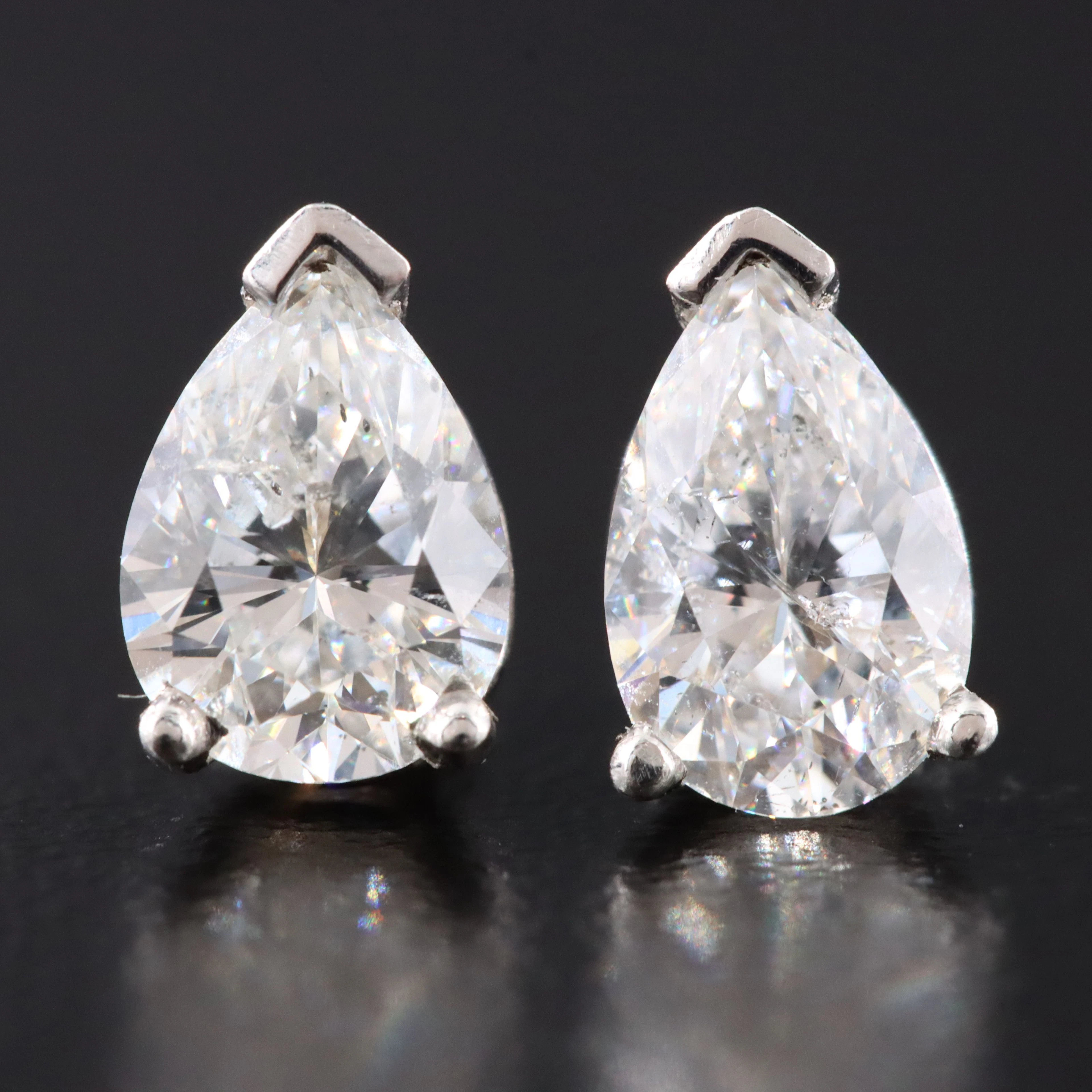 14K 1.52 CTW Diamond Solitaire Earrings